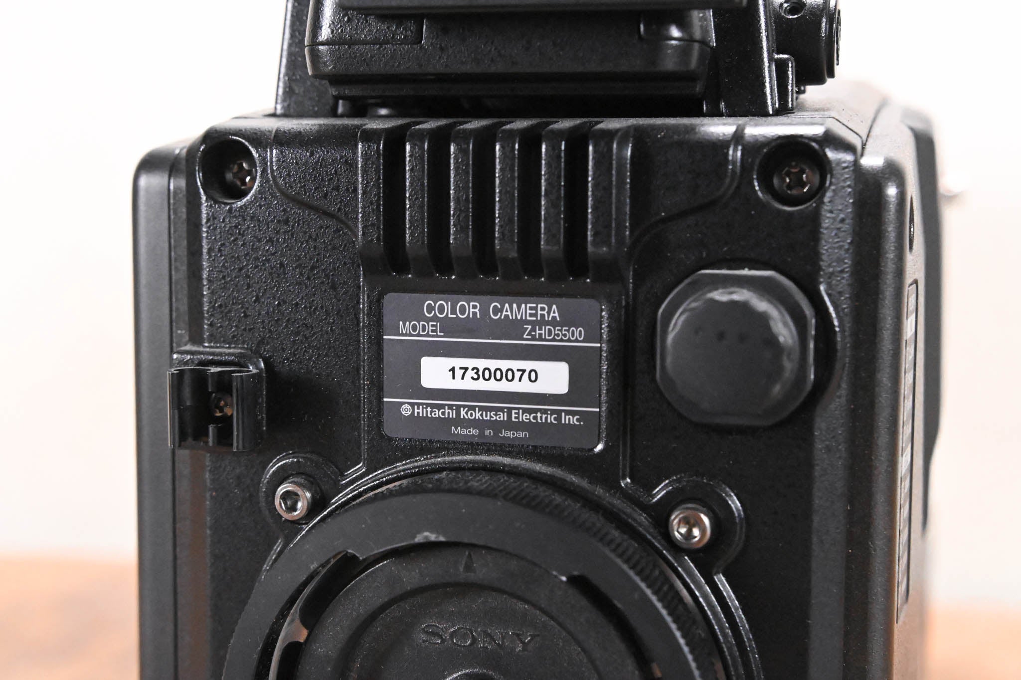 Hitachi Z-HD5500 HDTV Camera Body with CA-HF1200 Fiber Camera Adapter