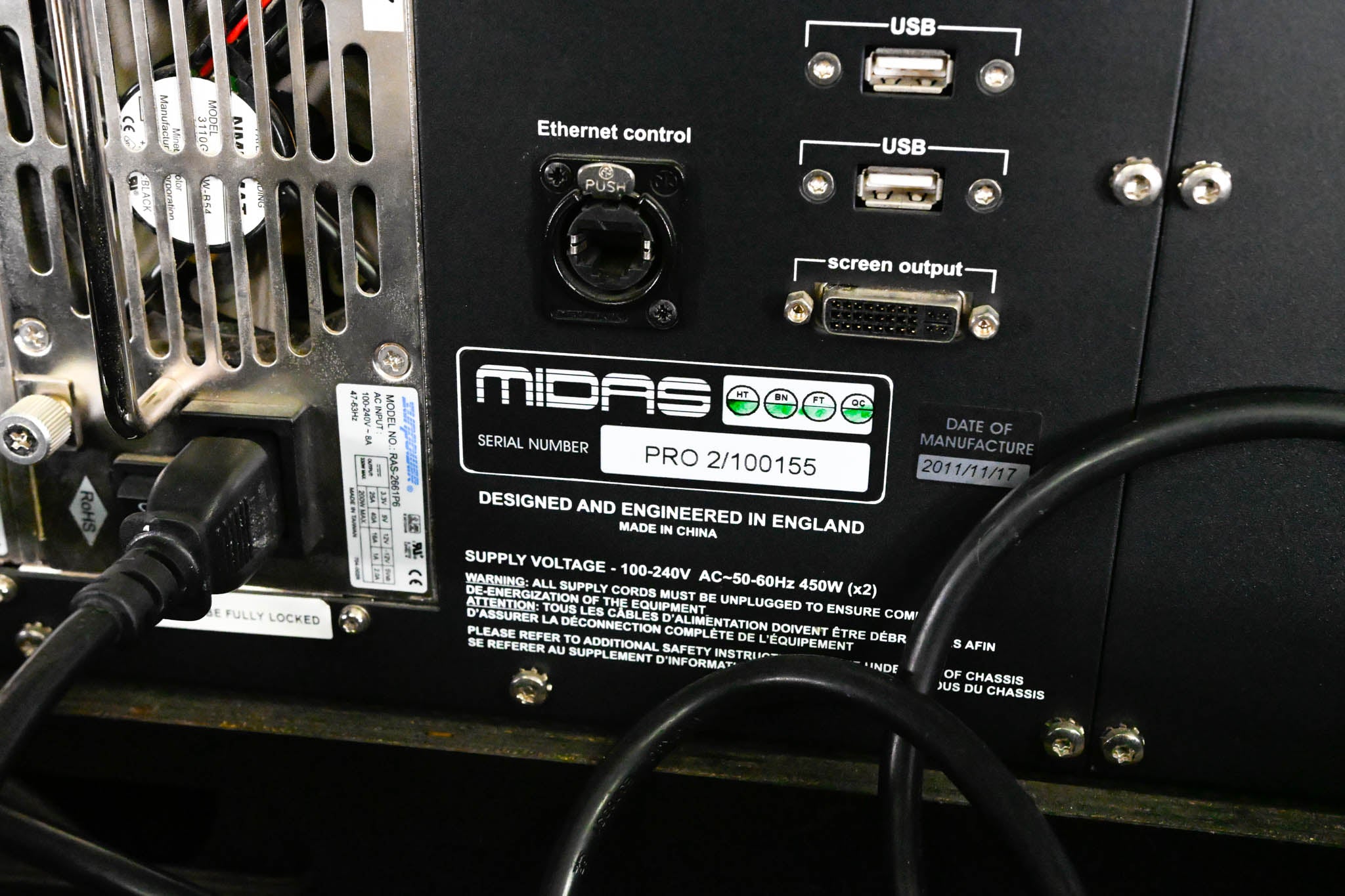 Midas PRO2 Live Digital Audio Mixing Console with Flight Case