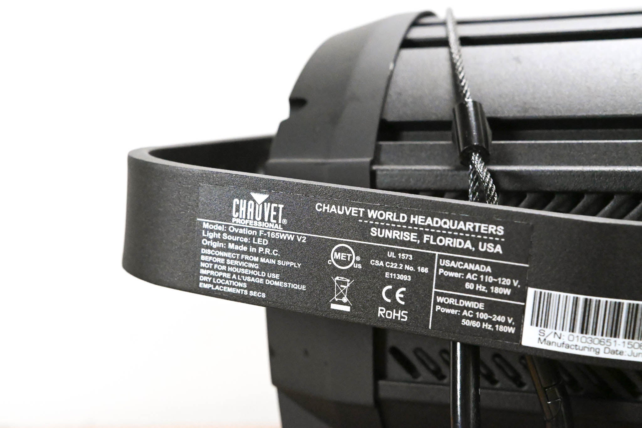 Chauvet Ovation F-165WW V2 Warm White LED Fresnel