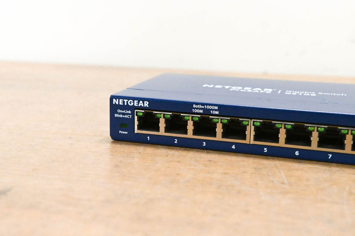 NETGEAR GS108 v4 8-Port Gigabit Unmanaged Switch (NO POWER SUPPLY)