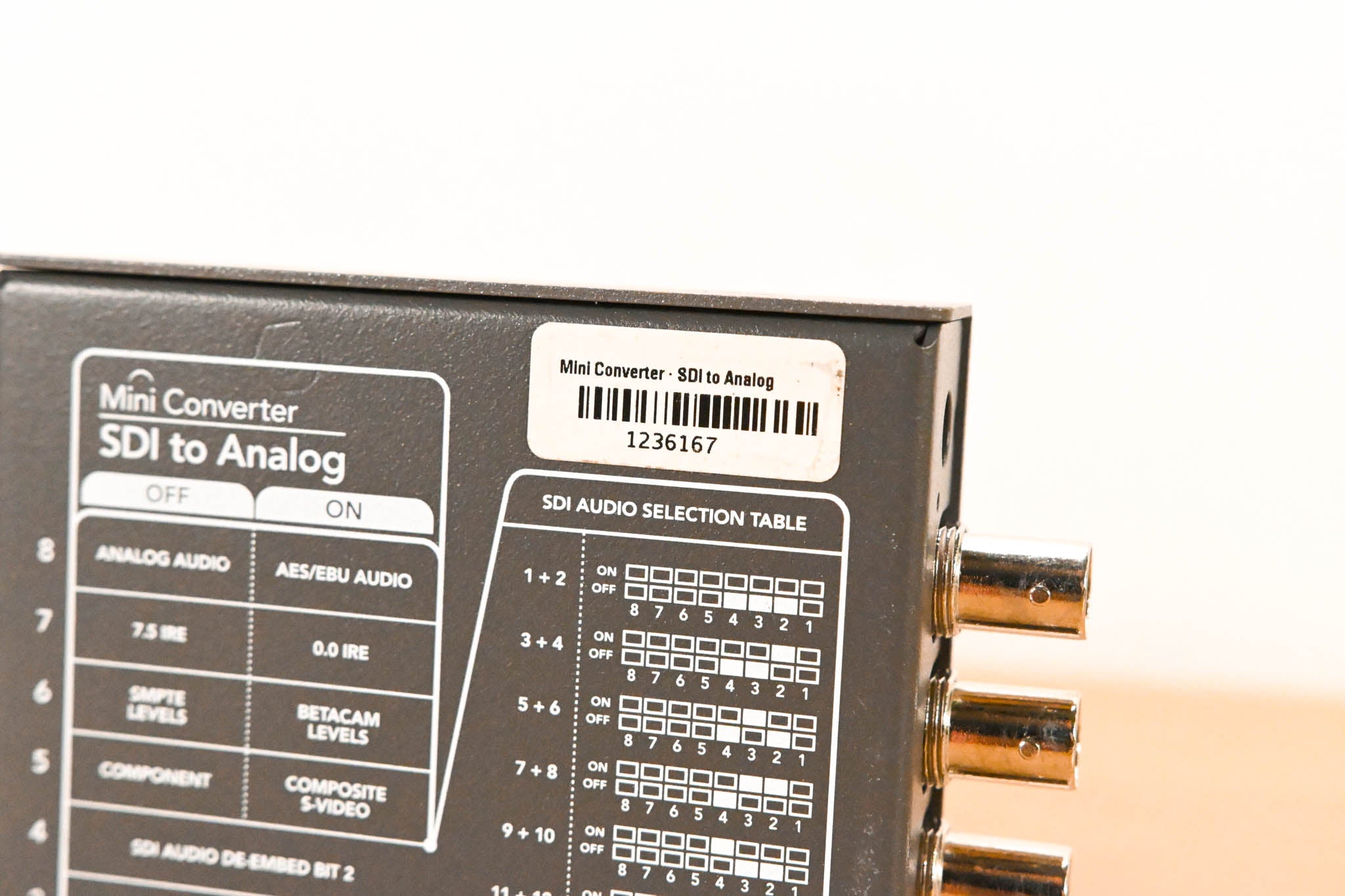 Blackmagic Design Mini Converter SDI to Analog (NO POWER SUPPLY)