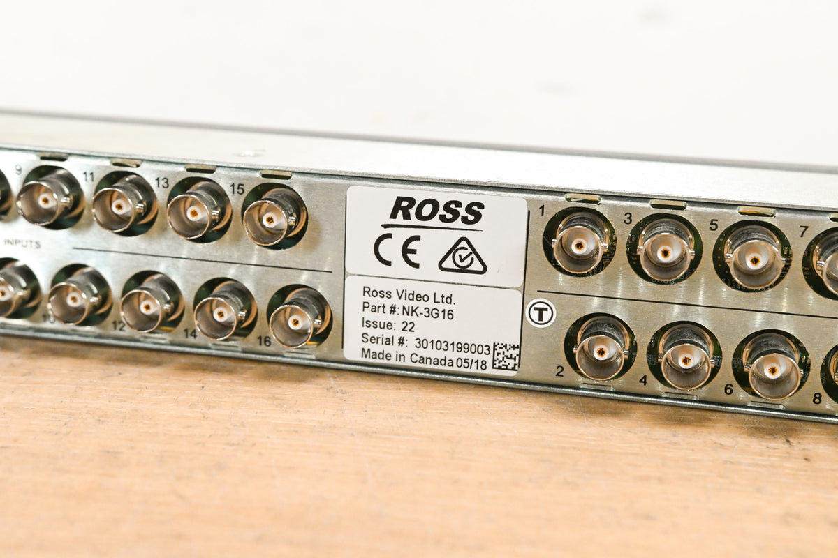 Ross NK-3G16 16 × 16 3G/HD/SD SDI Utility Router