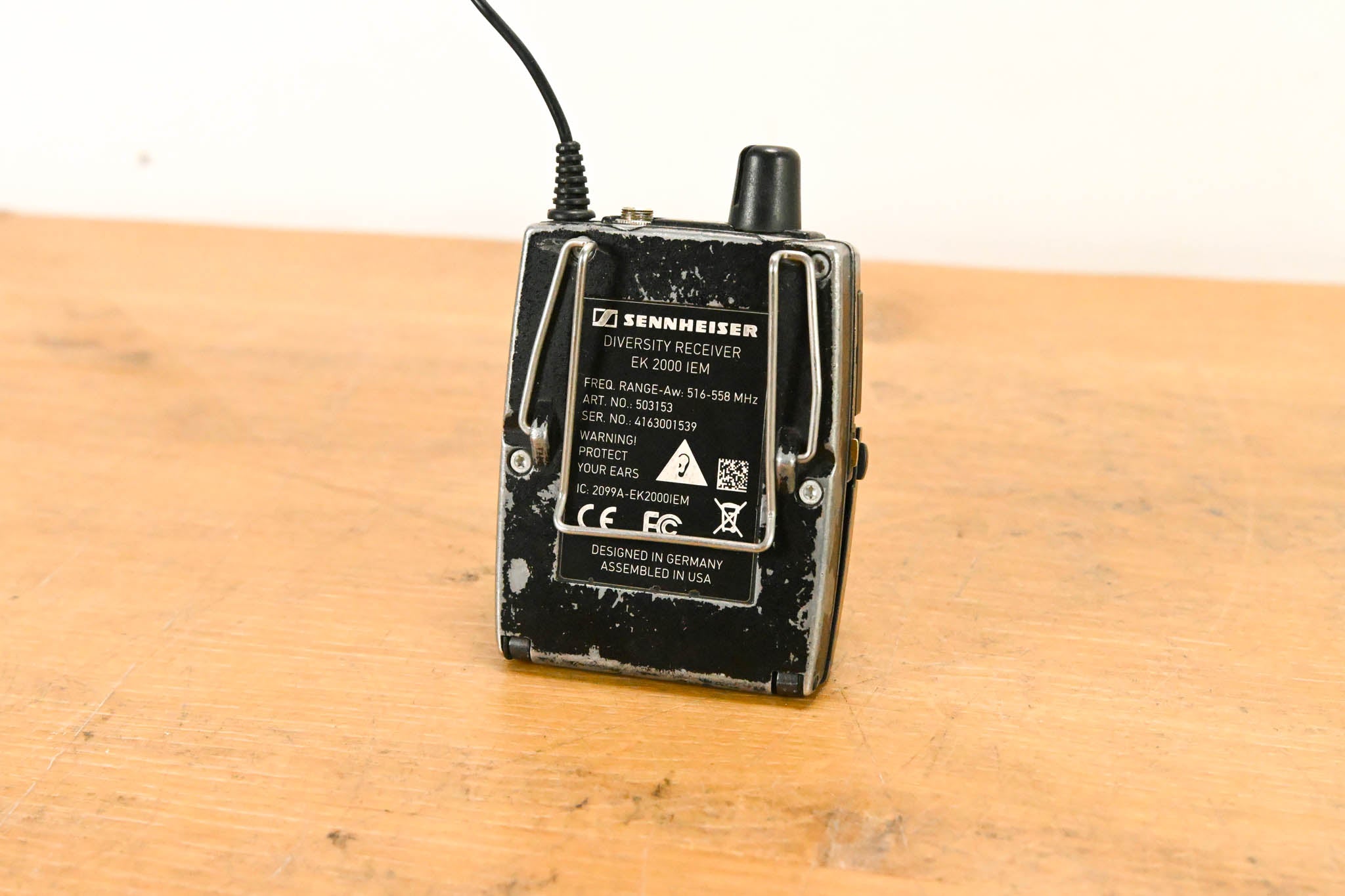 Sennheiser EK 2000 IEM Wireless Bodypack Receiver - Aw Band: 516-558 MHz