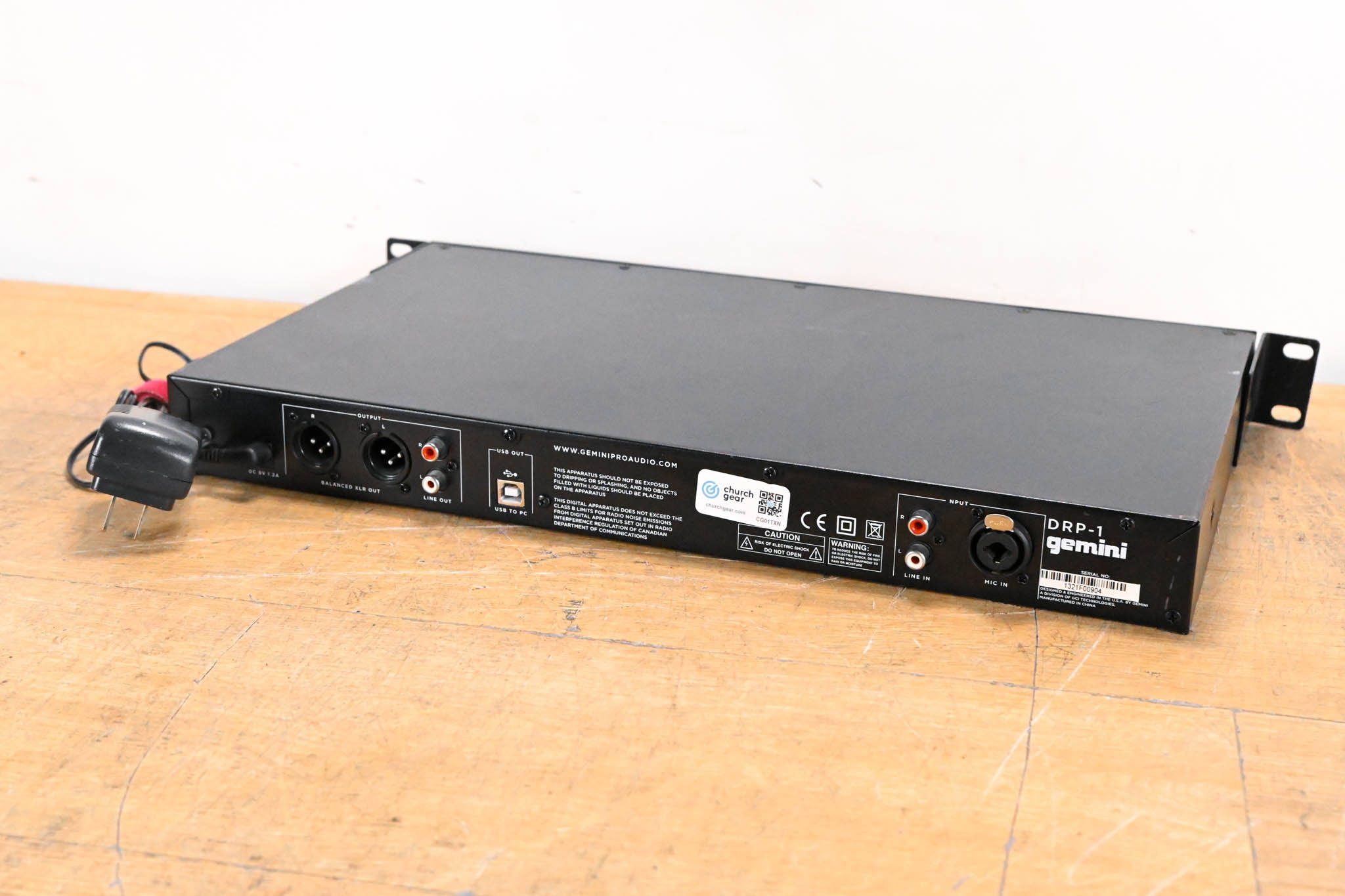 Gemini DRP-1 Rack Mount Digital Recorder