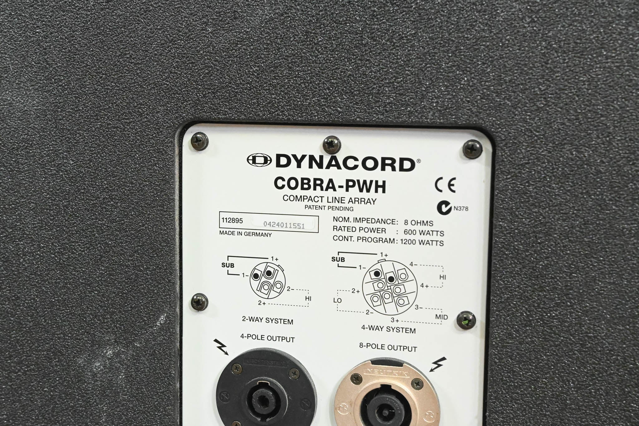 Dynacord COBRA-PWH Planar Waveguide Basshorn 18" Line Array Subwoofer