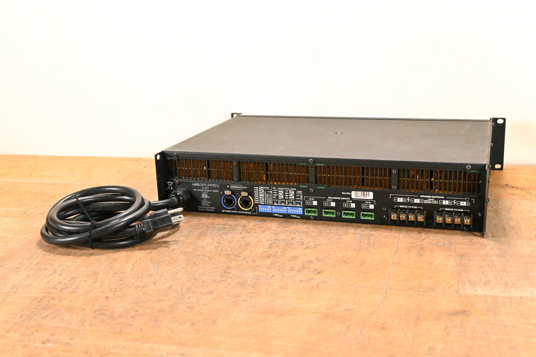 Lab Gruppen C 48:4 4800W 4-Channel Power Amplifier