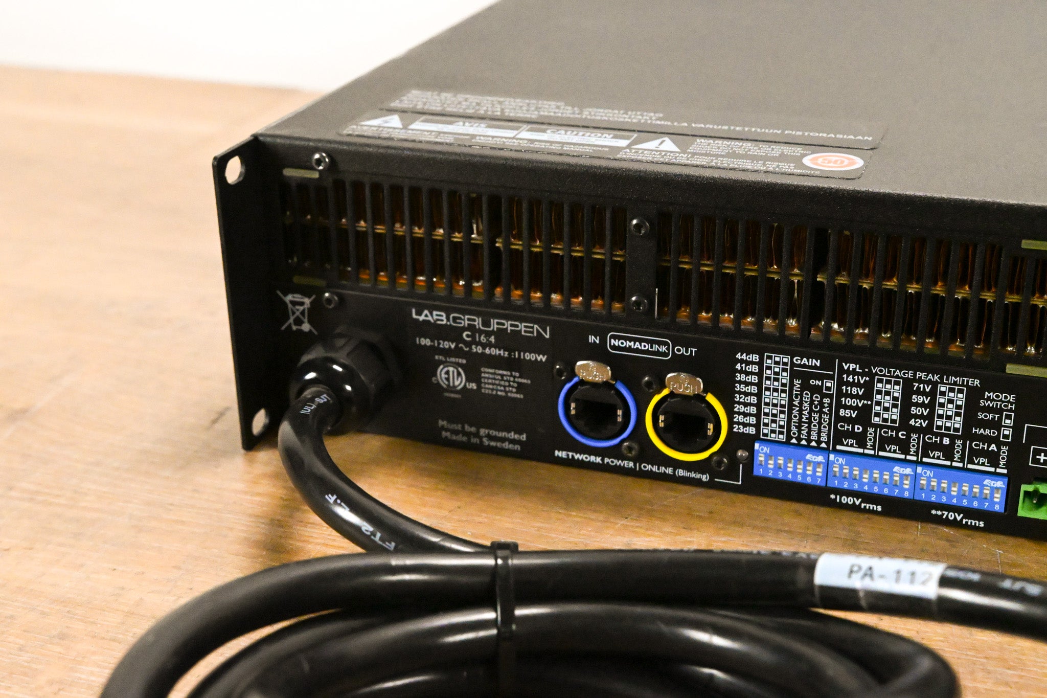 Lab Gruppen C 16:4 1600W Four-Channel Power Amplifier