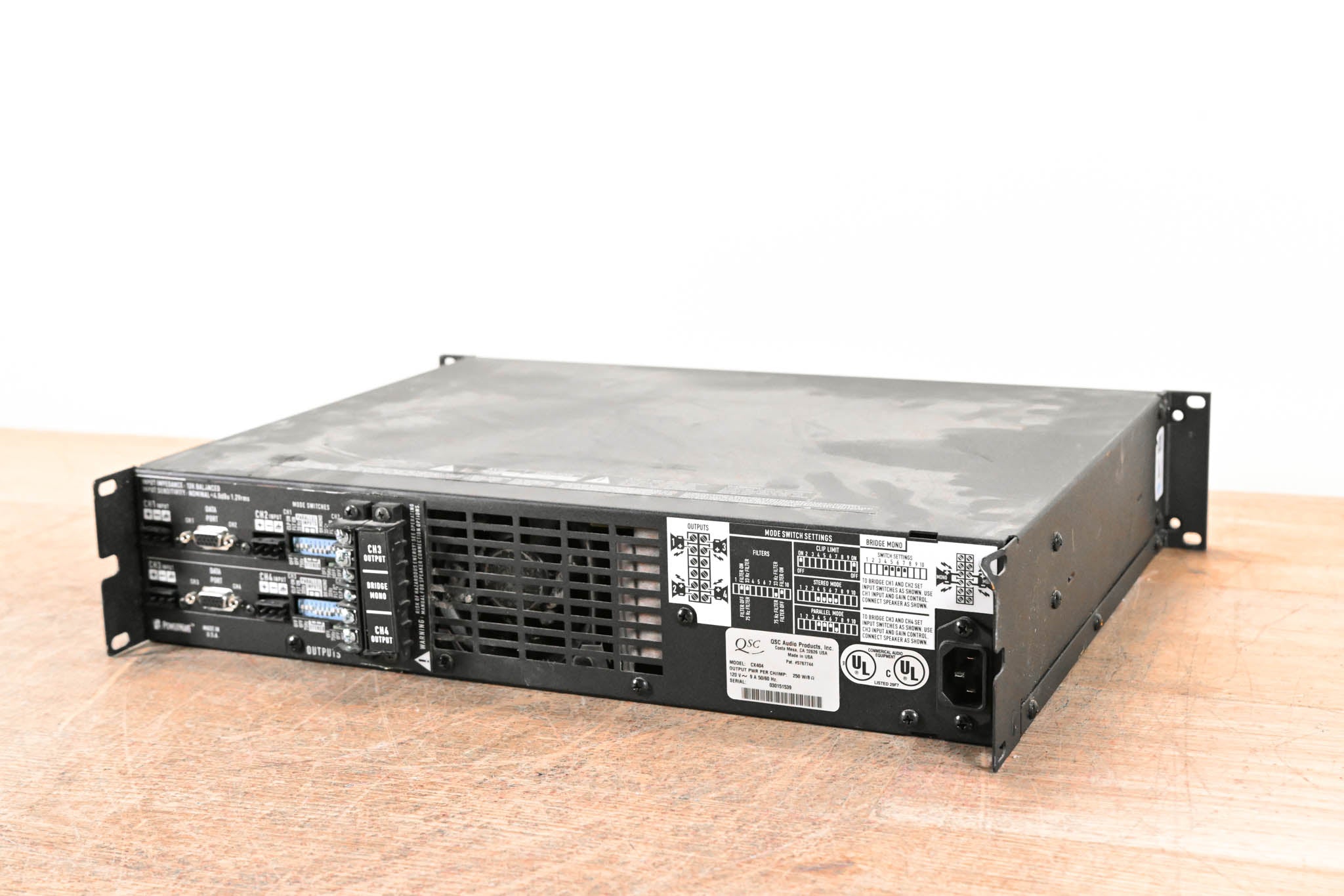 QSC CX404 400W 4-Channel Power Amplifier