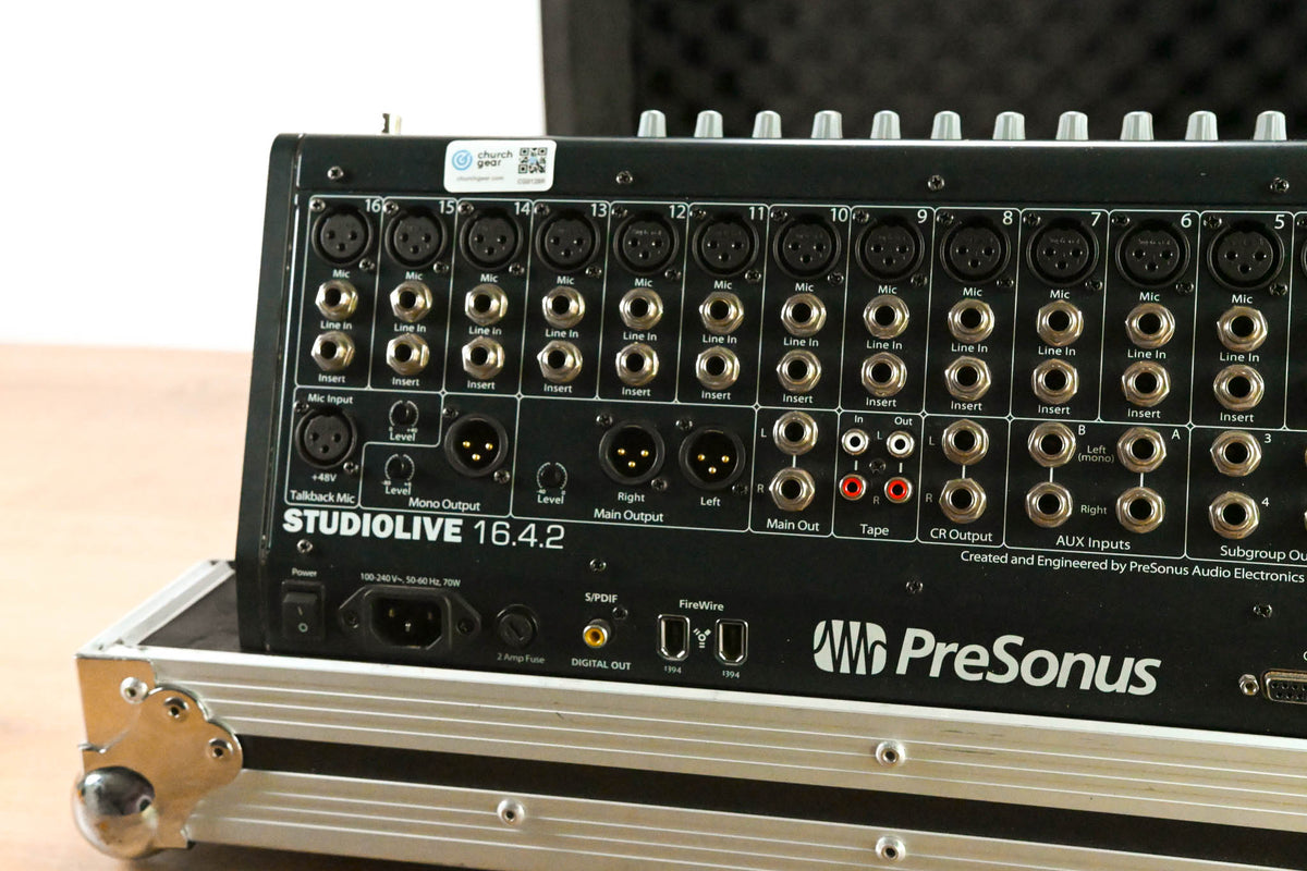 PreSonus StudioLive 16.4.2 16-Channel Digital Audio Mixer w/ Road Case