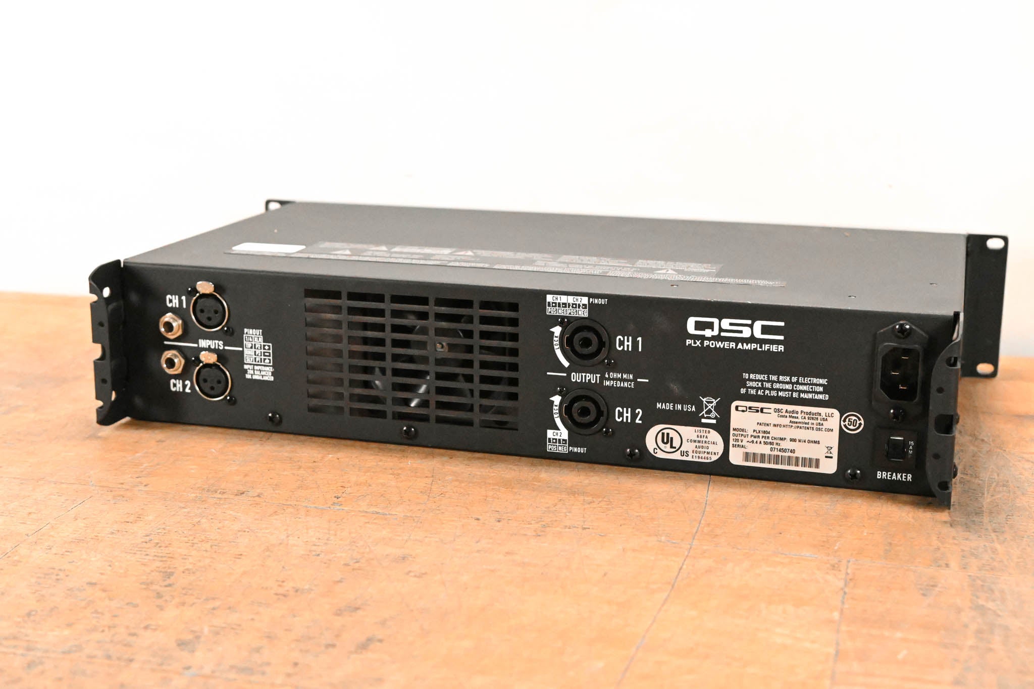 QSC PLX1804 2-Channel Power Amplifier