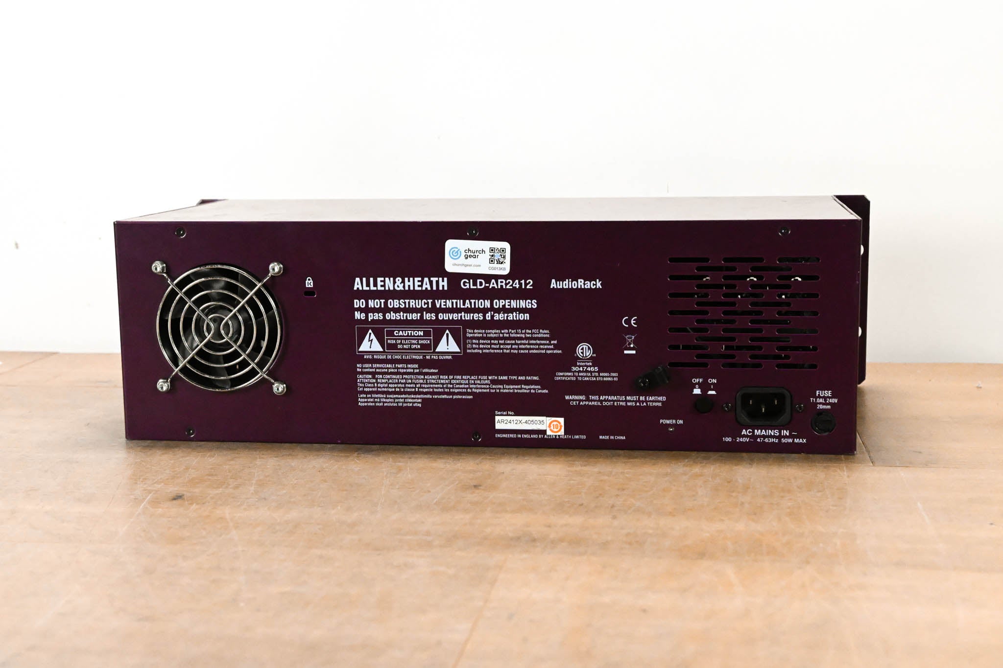 Allen & Heath GLD-AR2412 24x12 Main Remote Stage Rack