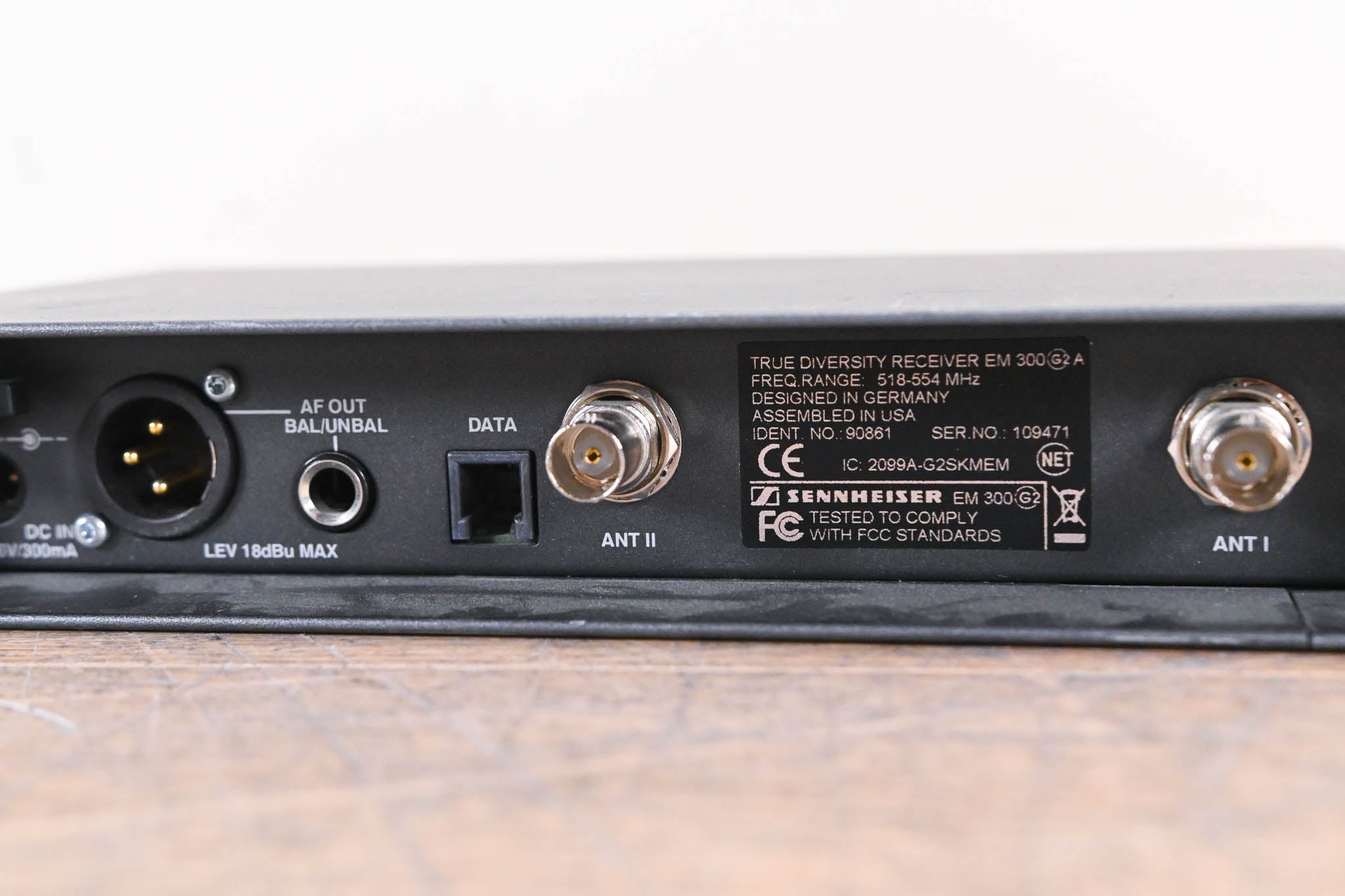 Sennheiser EM 300 G2 Wireless Receiver - 518-554 MHz (NO POWER SUPPLY)