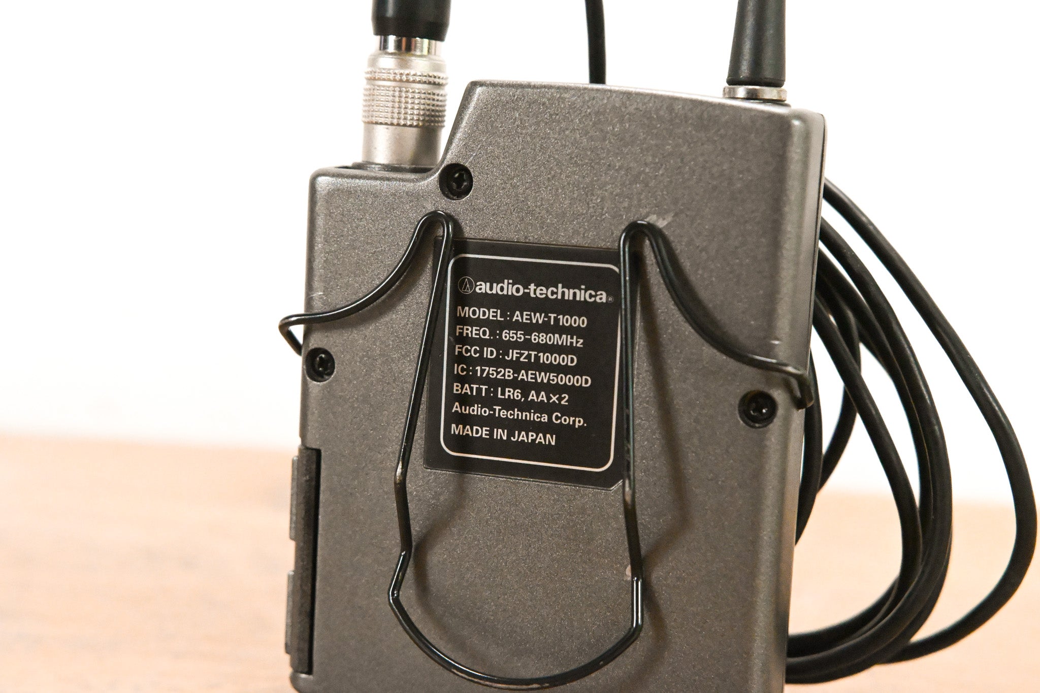 Audio-Technica AEW-T1000 Wireless Bodypack w/ Lavalier Mic - 655-680 MHz