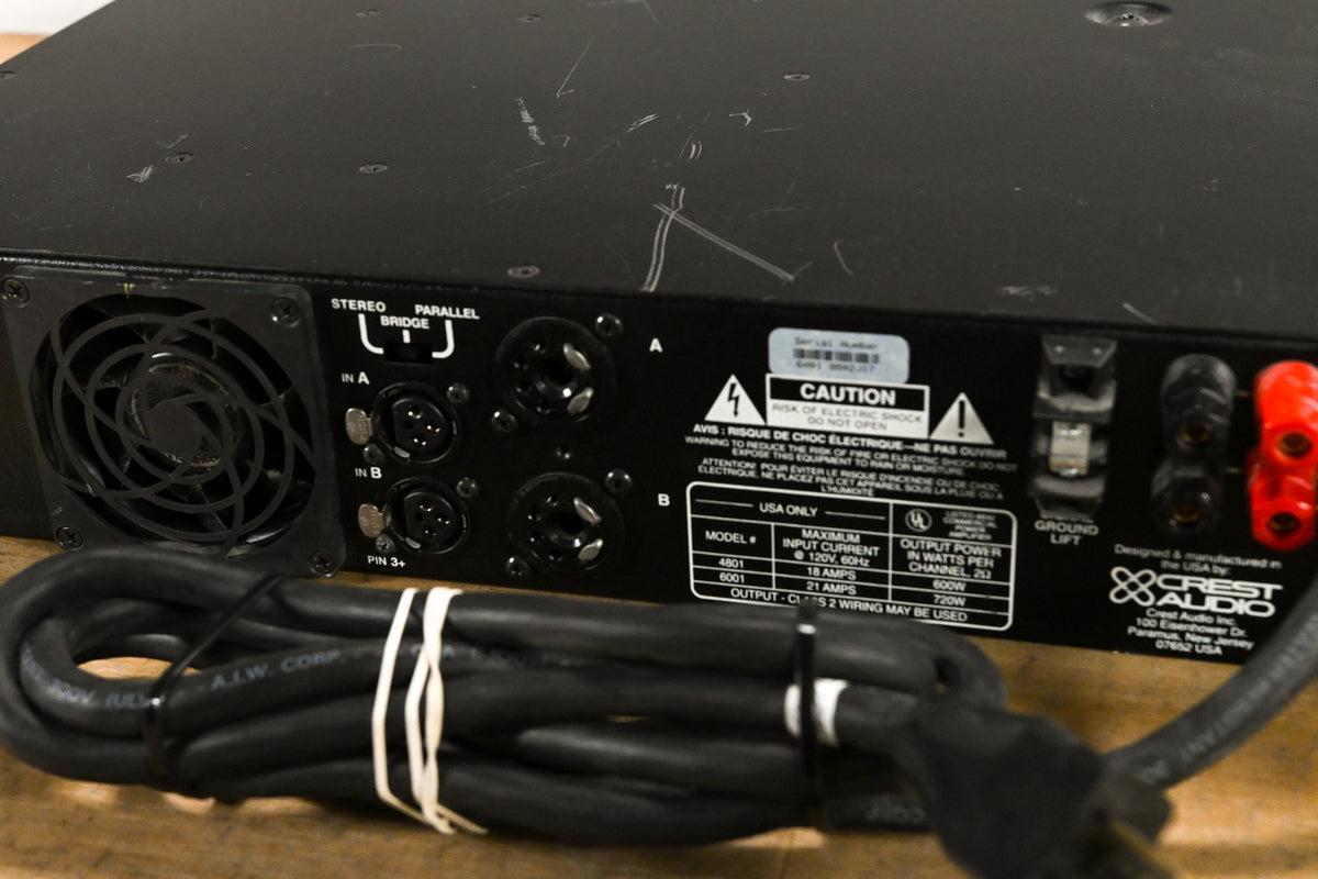 Crest Audio 6001 2-Channel Power Amplifier