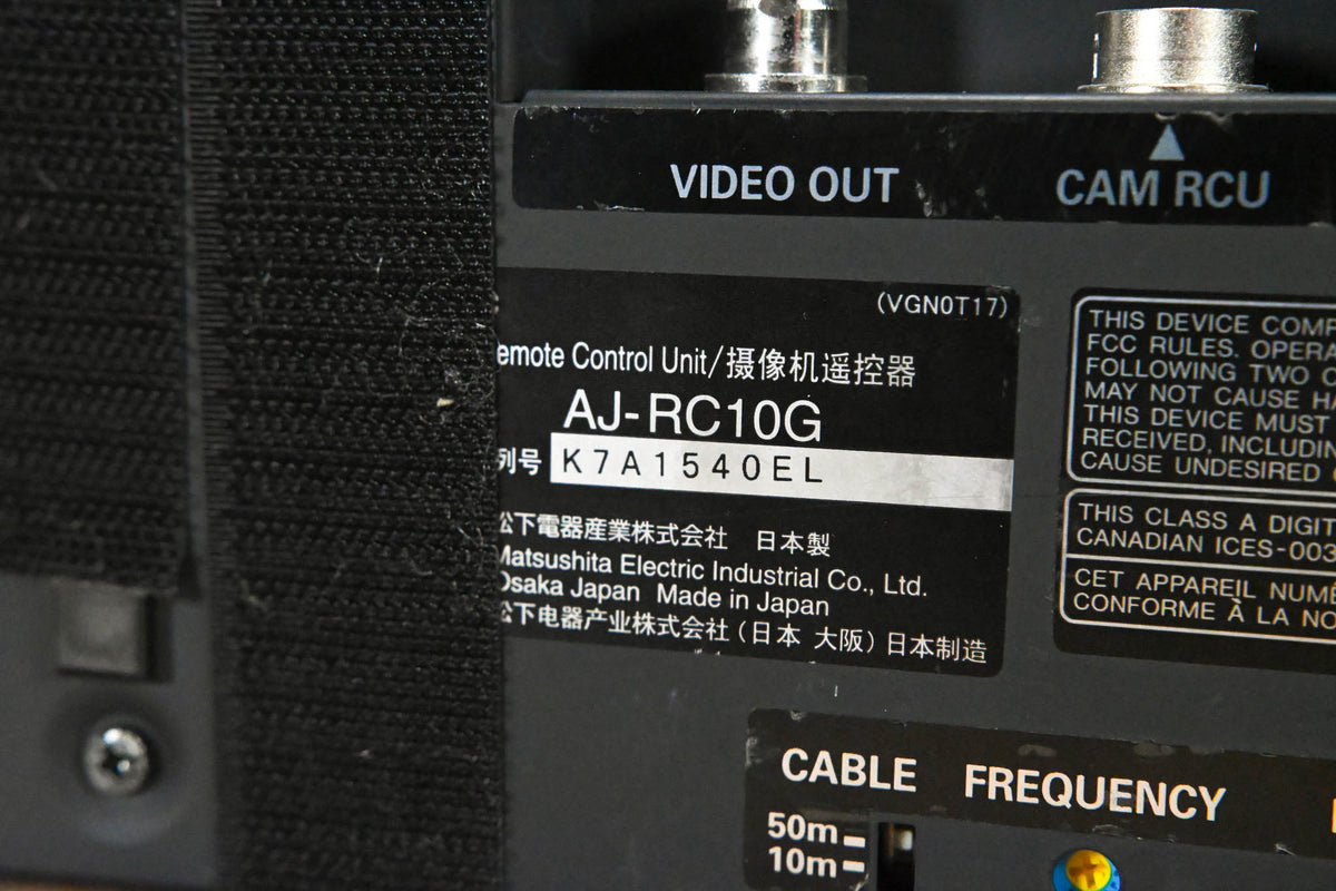 Panasonic AJ-RC10G Remote Control Unit