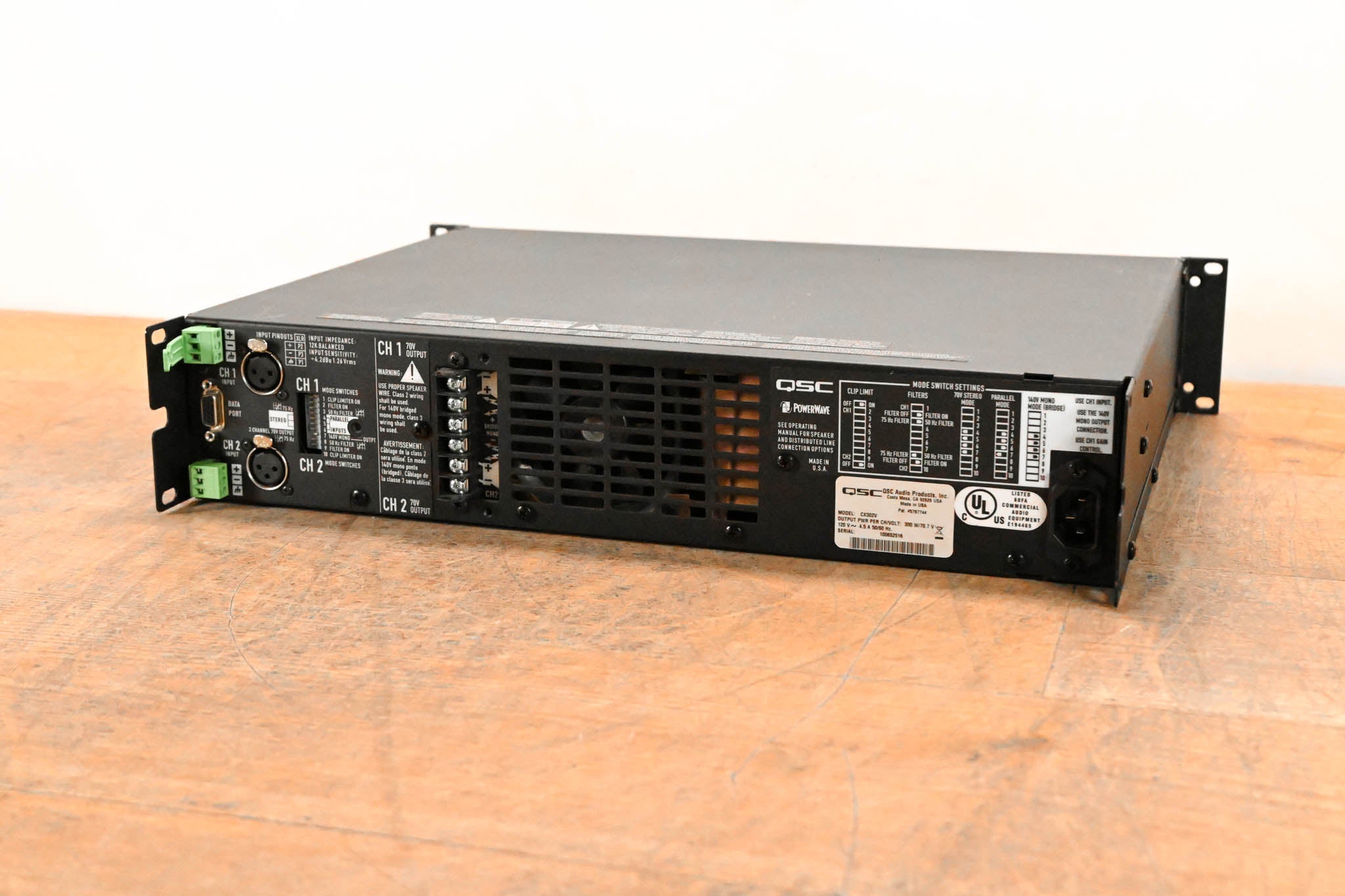QSC CX302V 2-Channel Power Amplifier