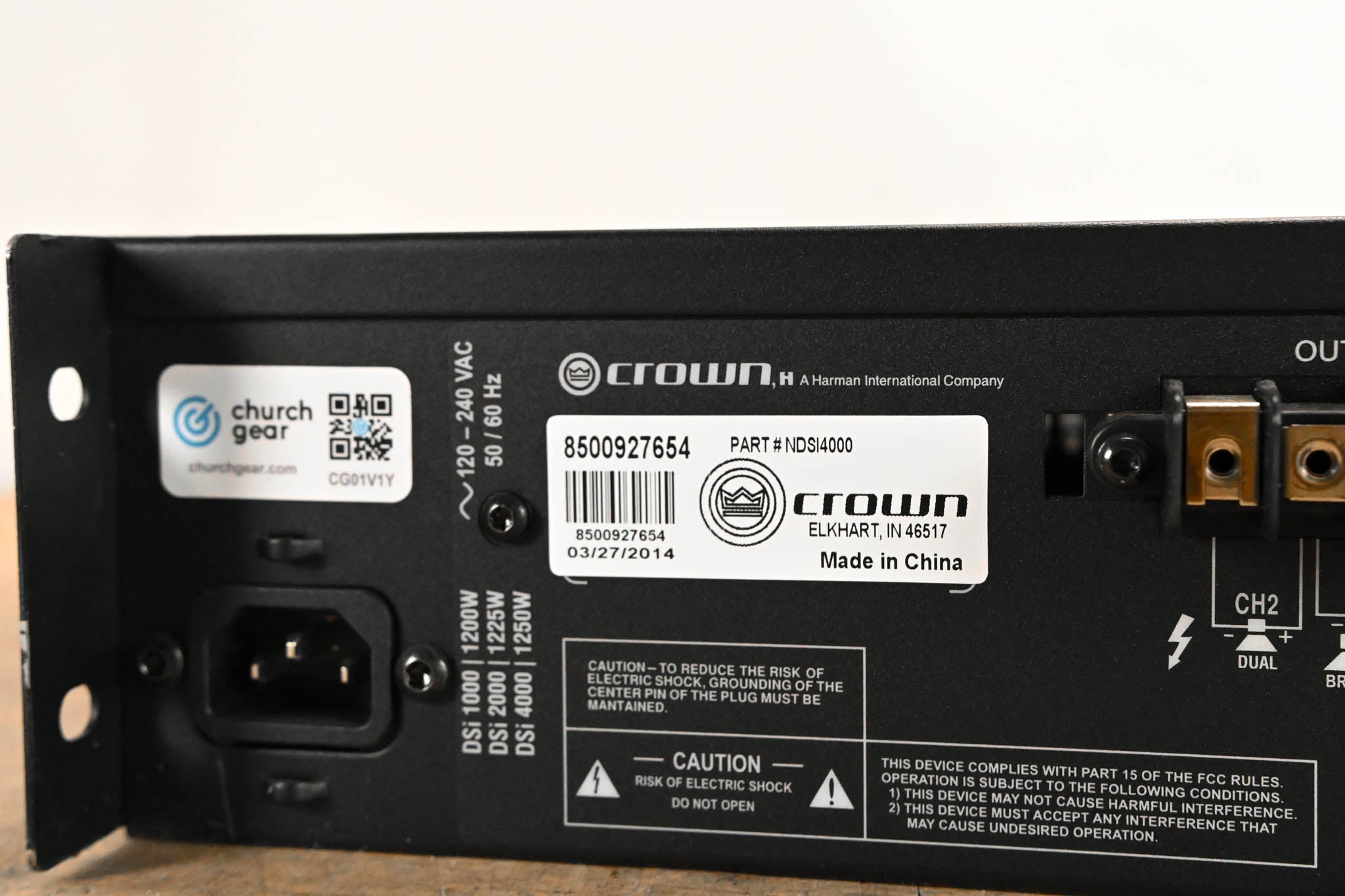 Crown DSi 4000 2-Channel Power Amplifier