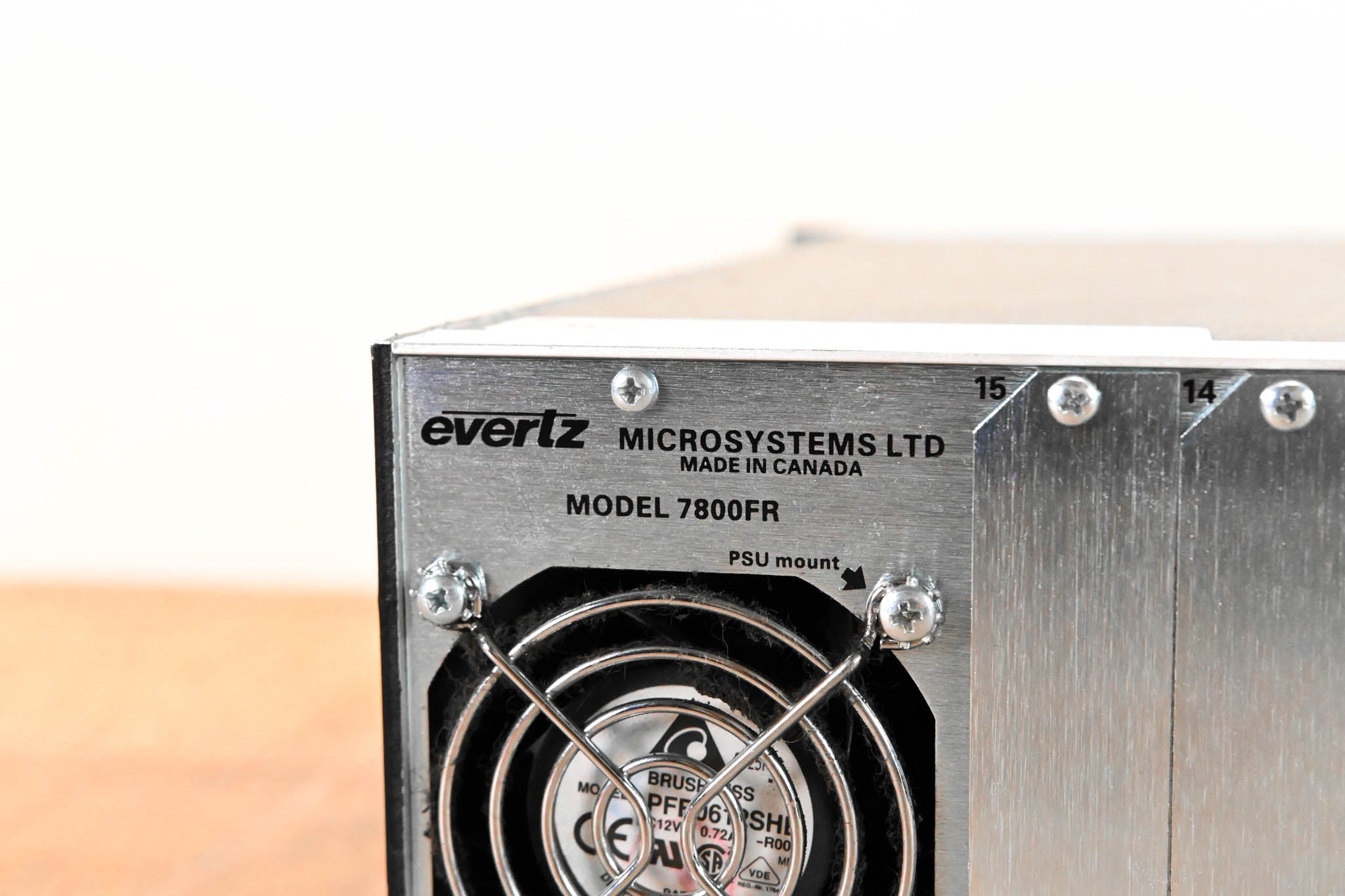 Evertz 7800FR-QT 3U Rack-Mountable Quiet Multiframe