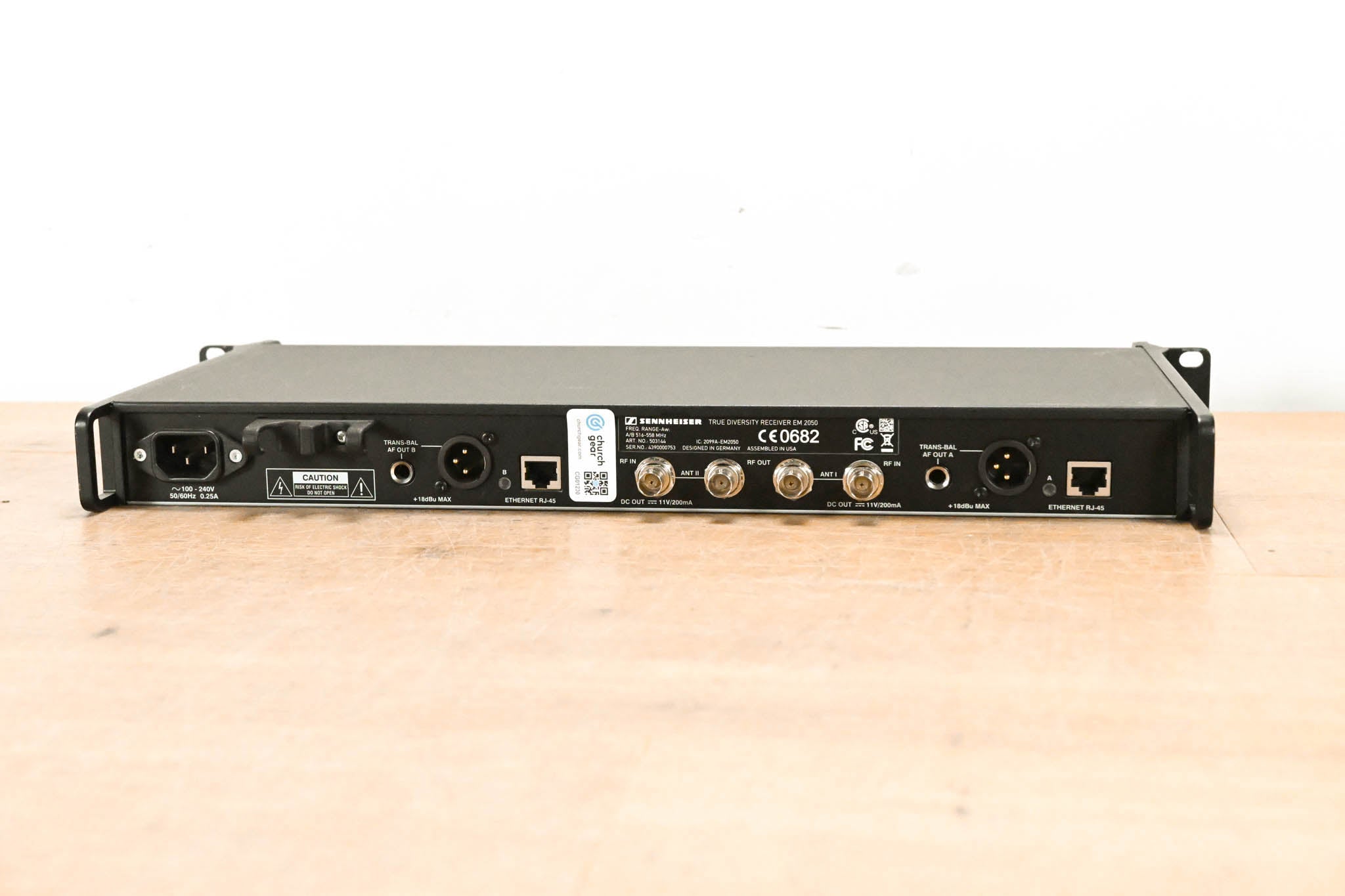 Sennheiser EM 2050 Dual-Channel Wireless Receiver Aw Range: 516-558 MHz
