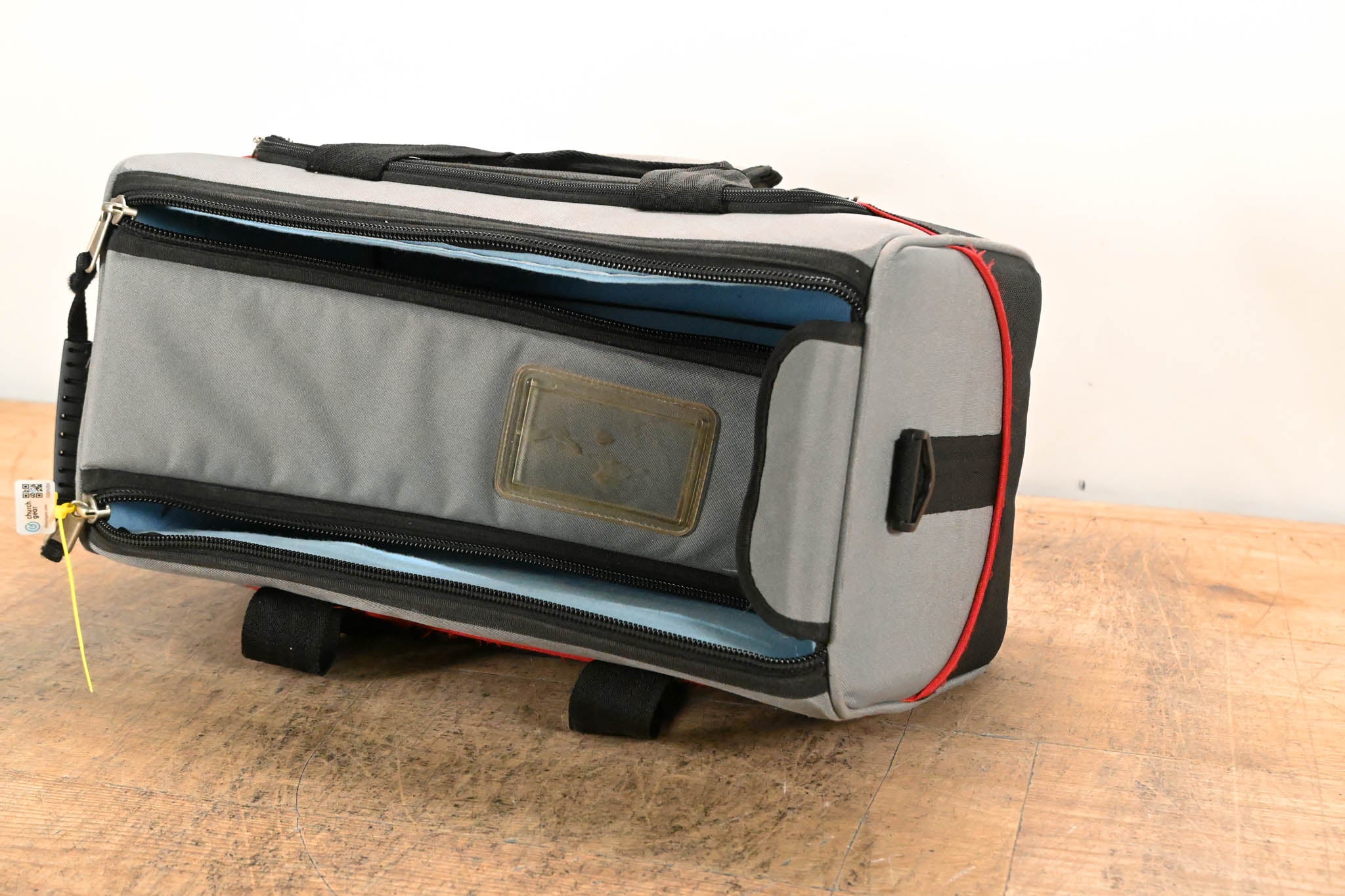 Impact Camera Bag Gray/Black with Red Trim (15" × 7" × 10")