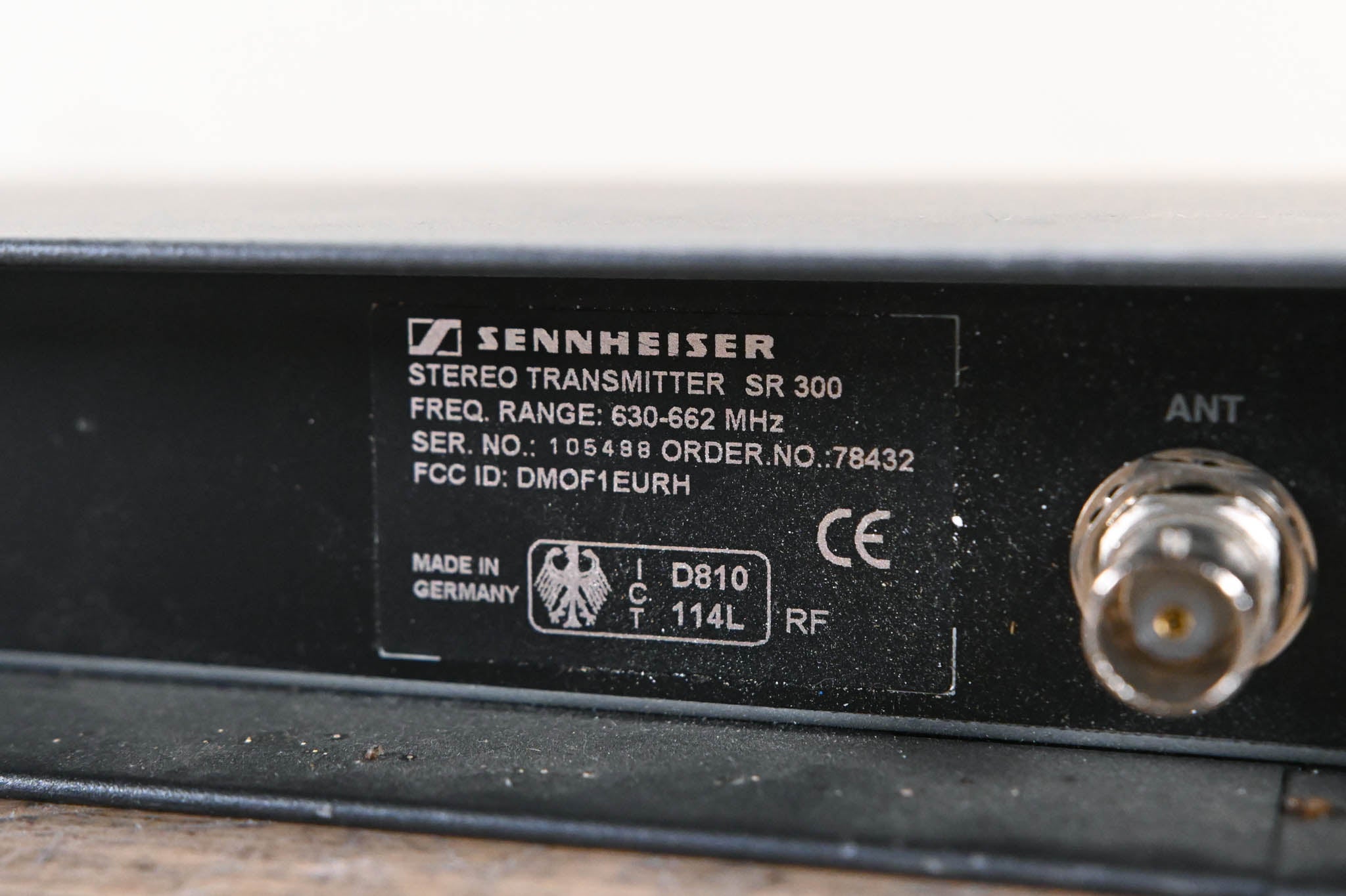 Sennheiser SR 300 IEM Wireless Transmitter 630-662 MHz (NO POWER SUPPLY)