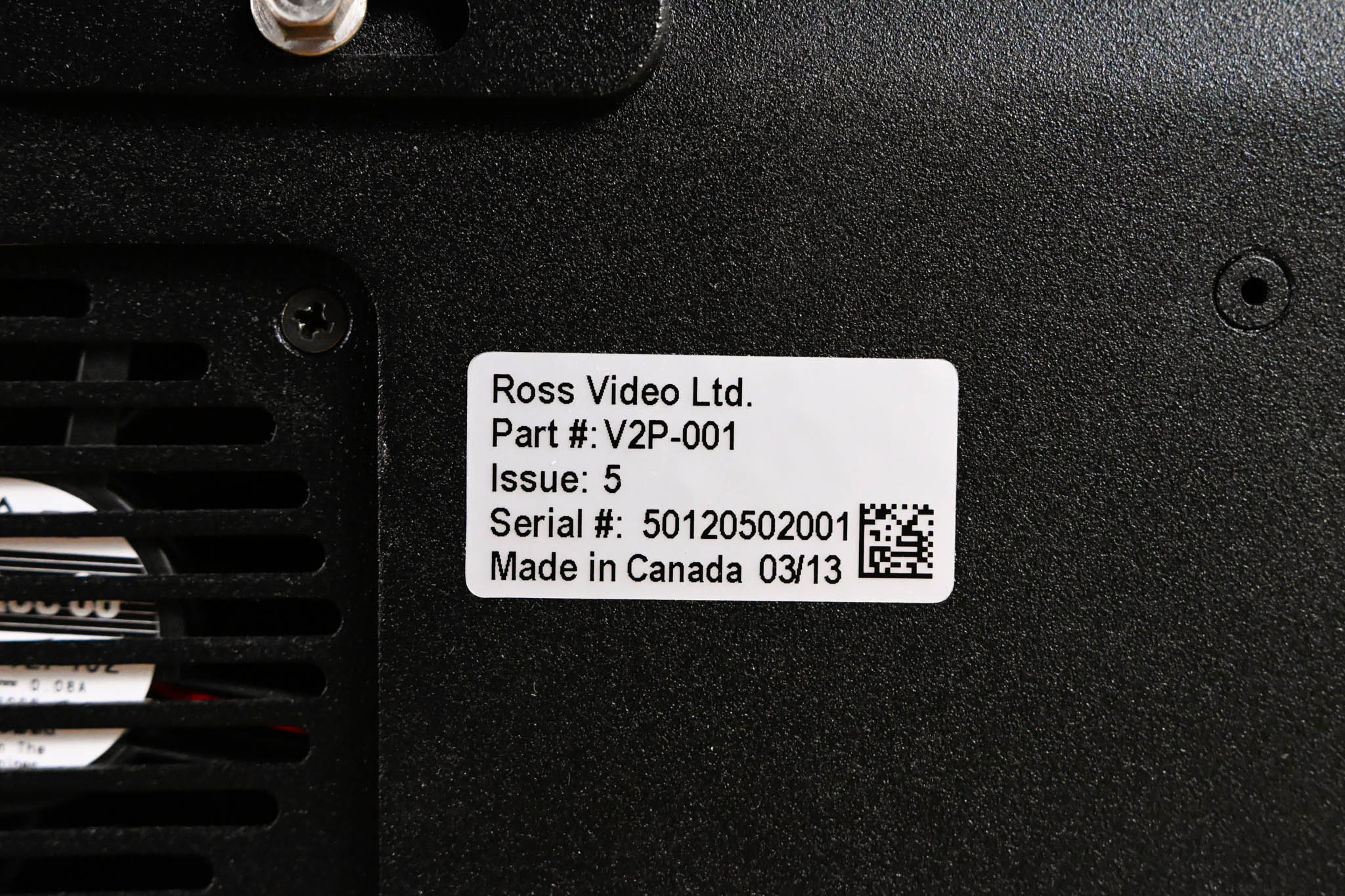 Ross V2P-001 Vision 2 Control Panel w/ V-159-16 Auxiliary Control Panel