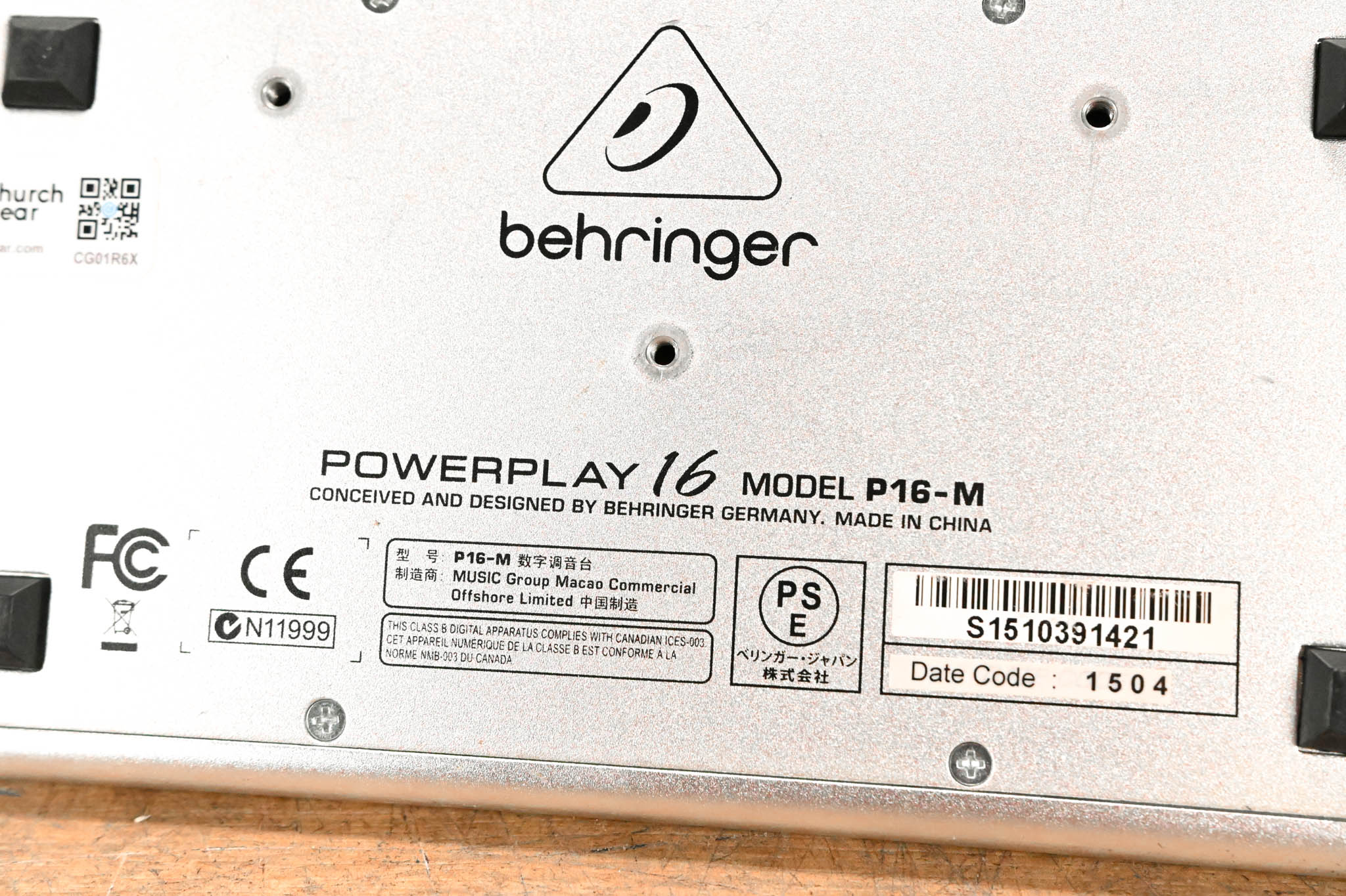 Behringer Powerplay P16-M 16-Channel Digital Personal Mixer