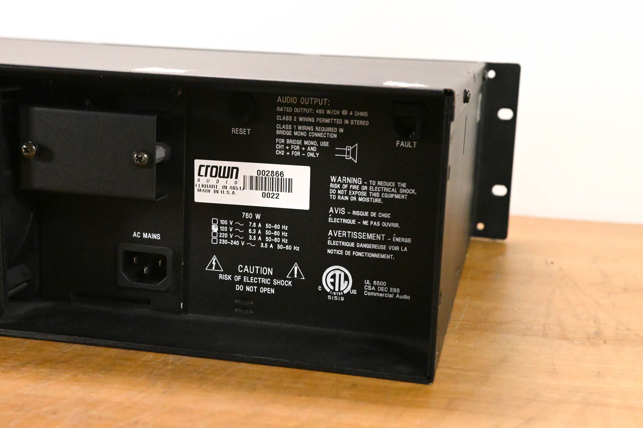 Crown CL1 2-Channel Power Amplifier