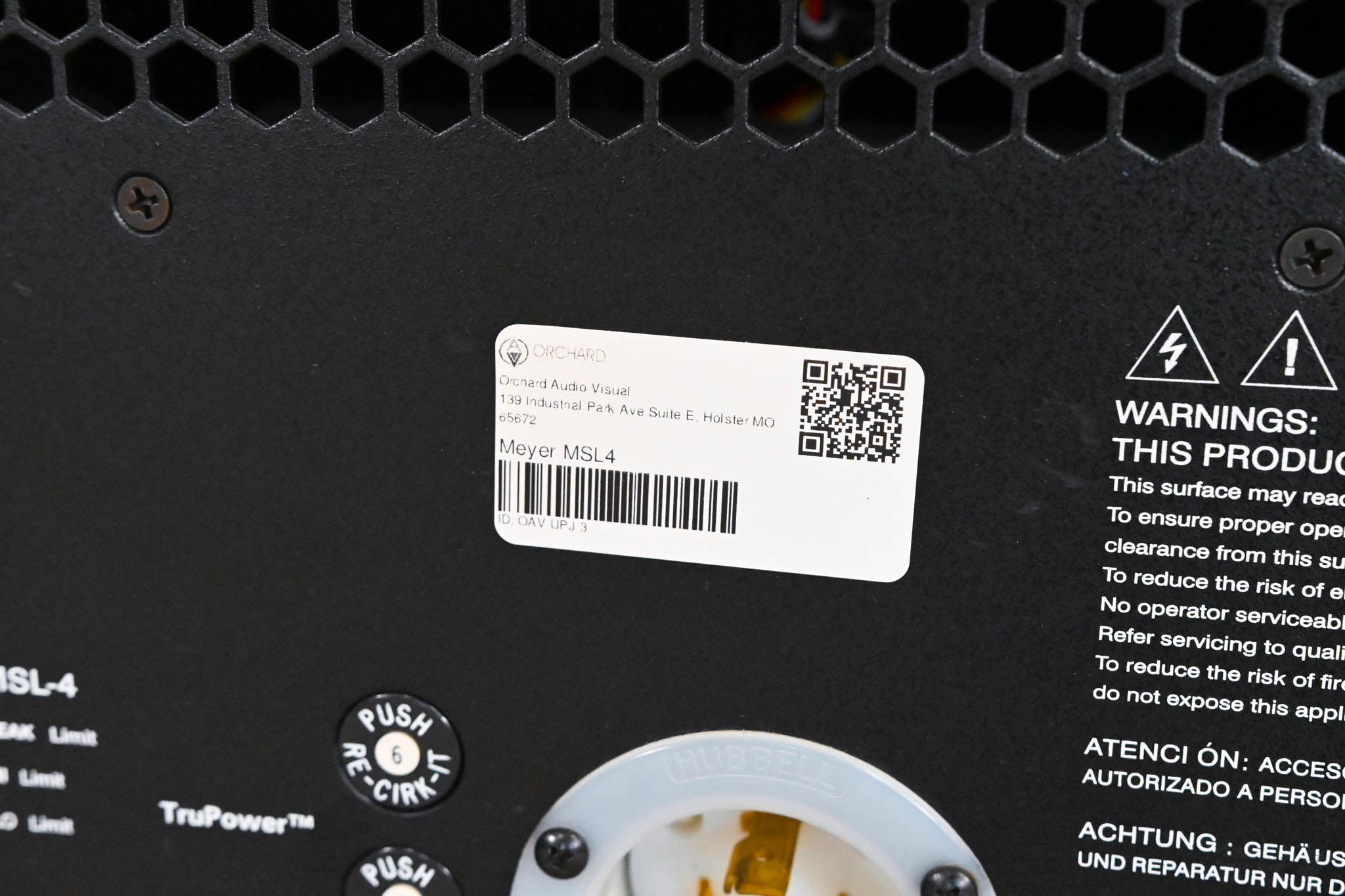 Meyer Sound MSL-4 Self-Powered Reinforcement Speaker (PAIR) w/ Wheels