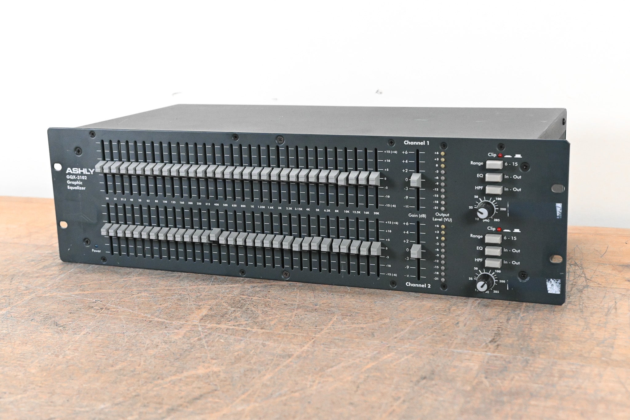 Ashly GQX-3102 2-Channel 31-Band Graphic Equalizer