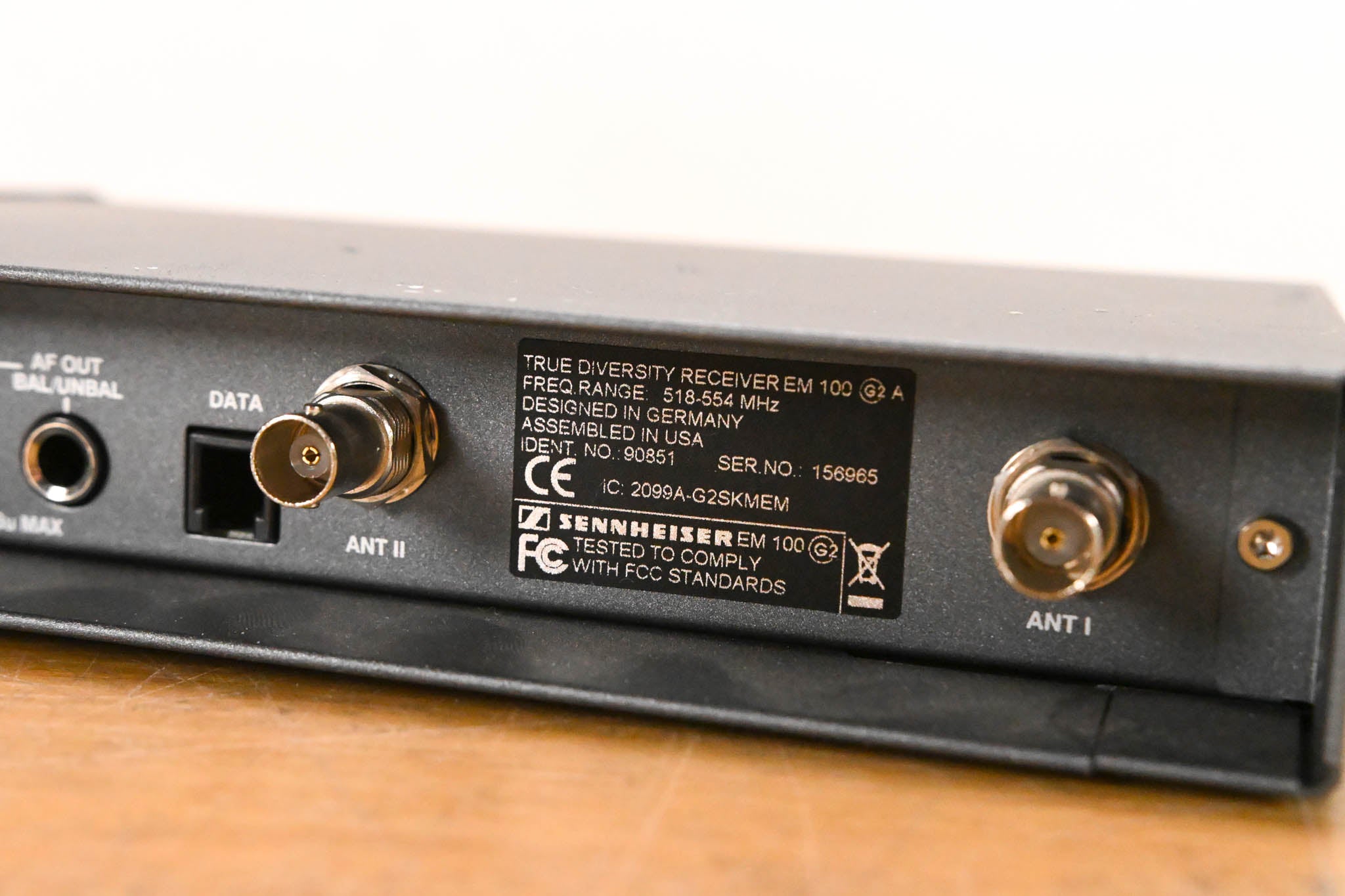 Sennheiser EM 100 G2 Wireless Receiver - 518-554 MHz (NO POWER SUPPLY)