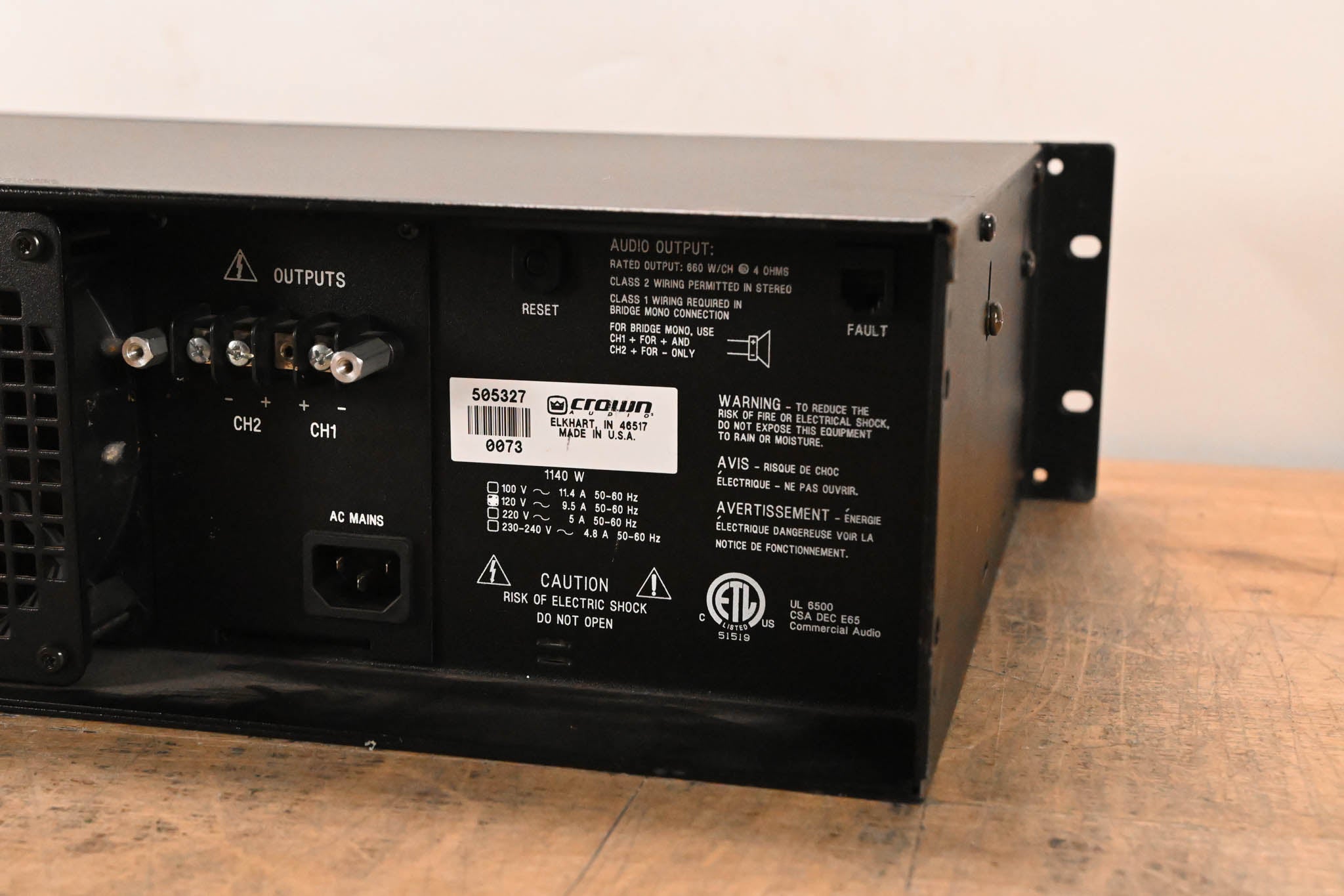 Crown CL2 Contractor Series 2-Channel Power Amplifier