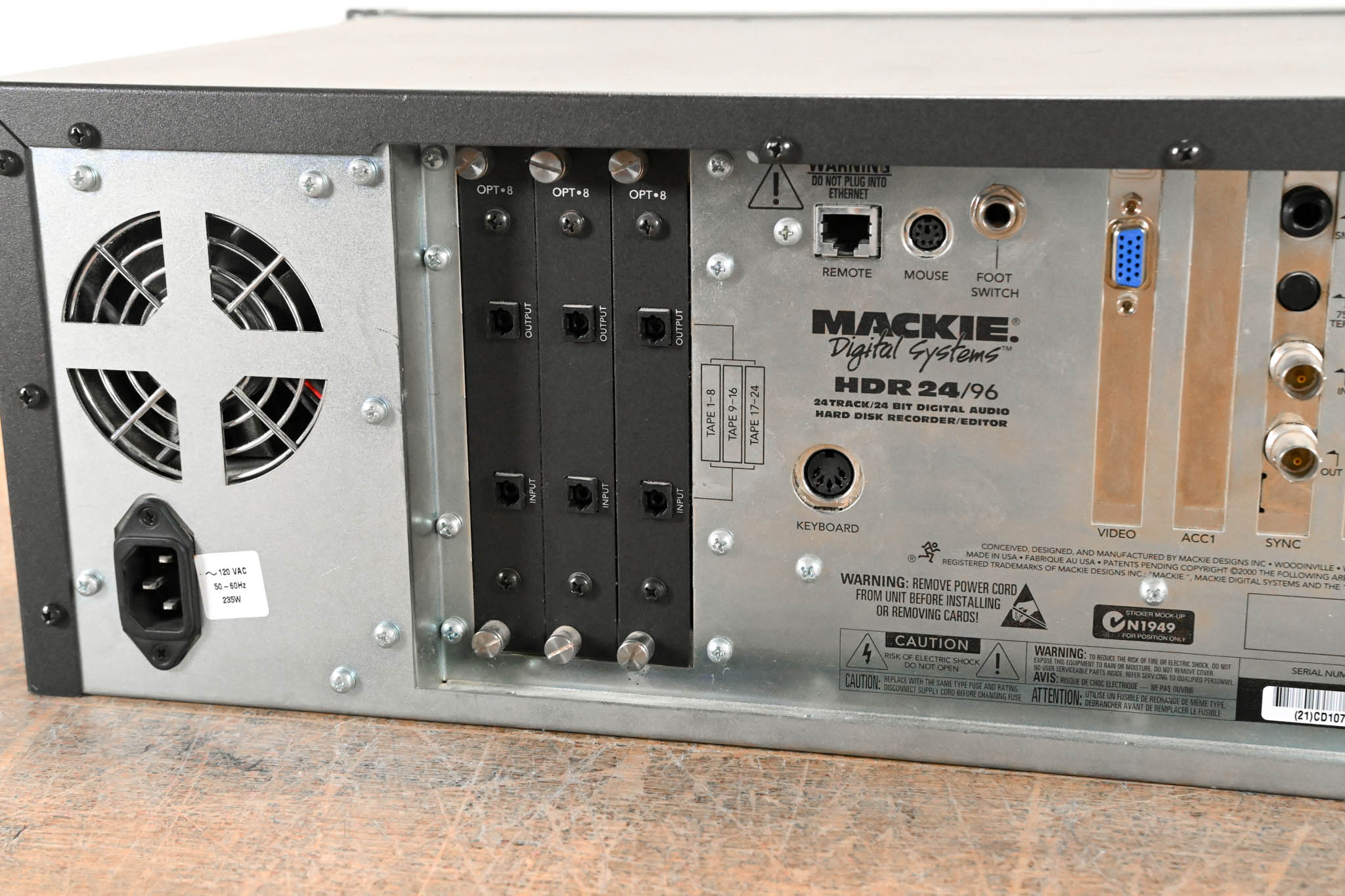 Mackie HDR24/96 24-Bit 24-Track Digital Audio Hard Disk Recorder