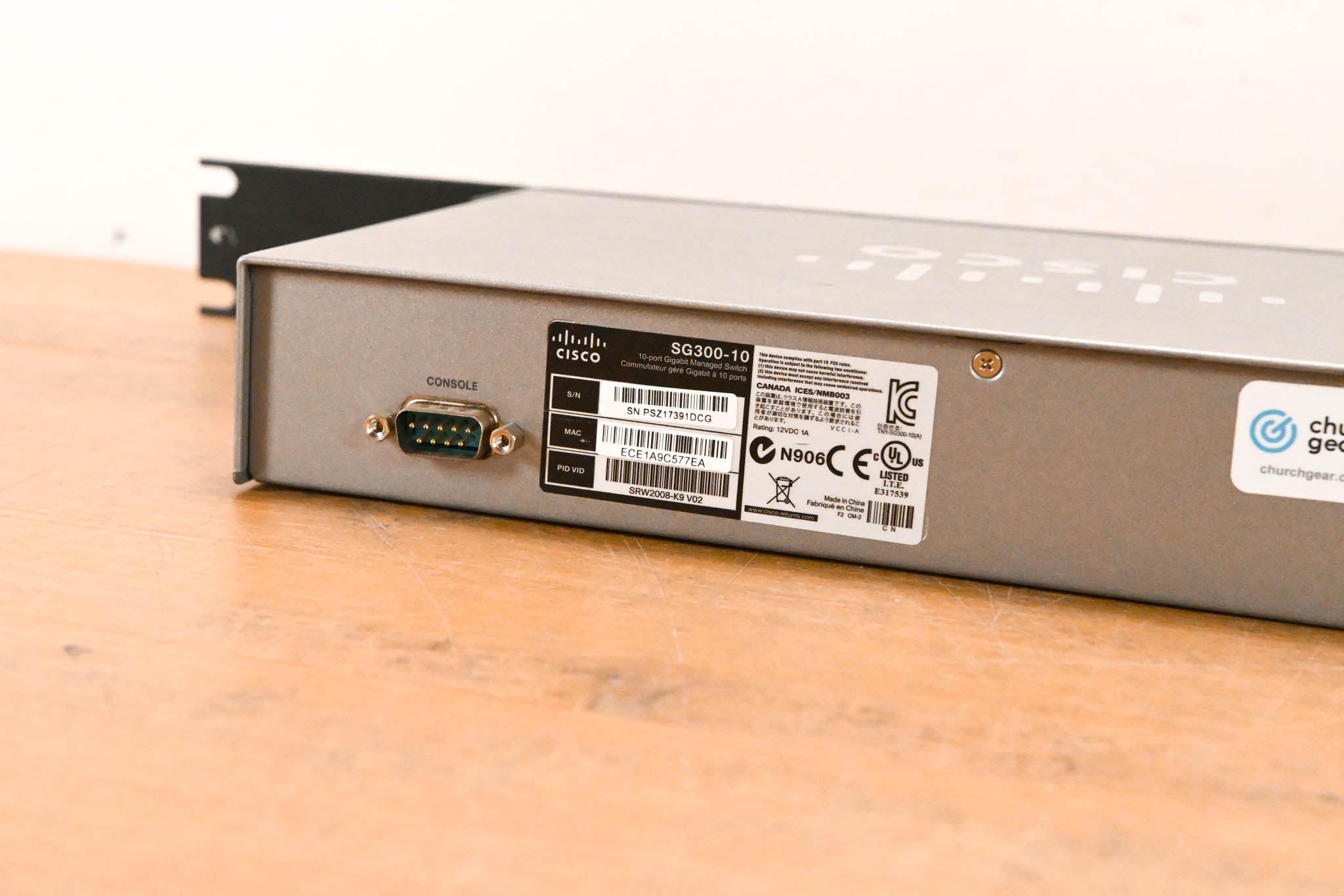 Cisco SG300-10 10-Port Gigabit Managed Switch (NO POWER SUPPLY)