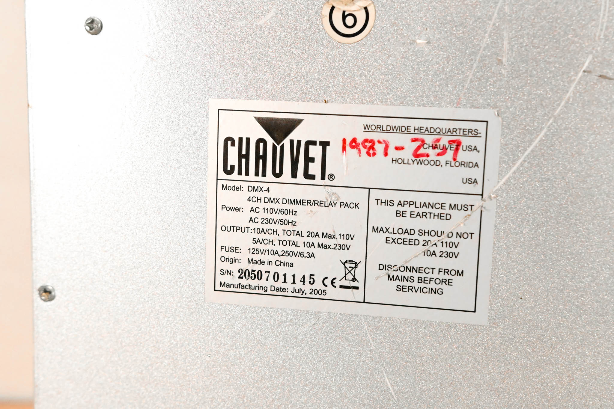 Chauvet DMX-4 4-Channel DMX Dimmer/Relay Pack