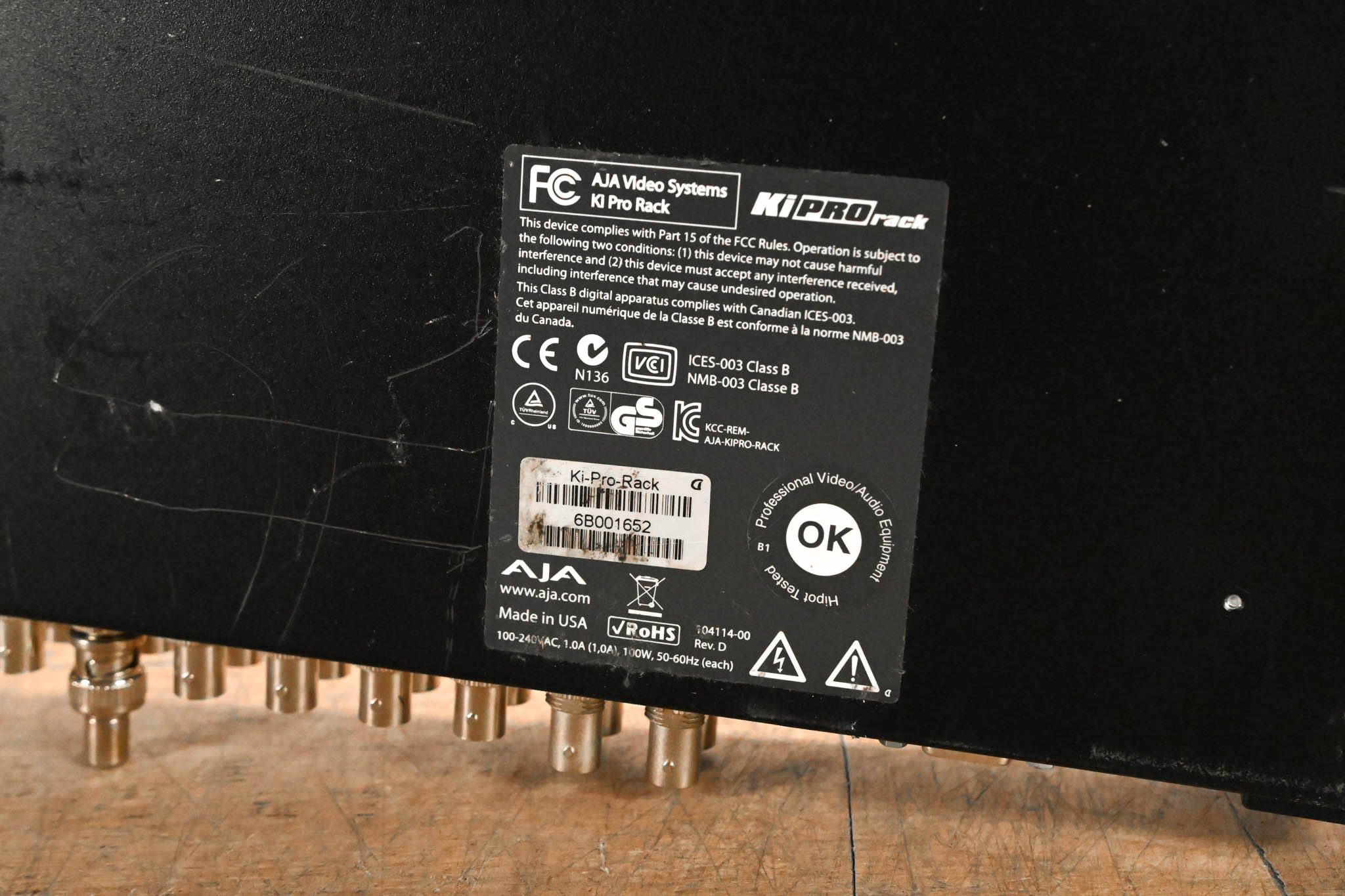 AJA Ki Pro Rack File-Based 1RU Video Recorder and Player