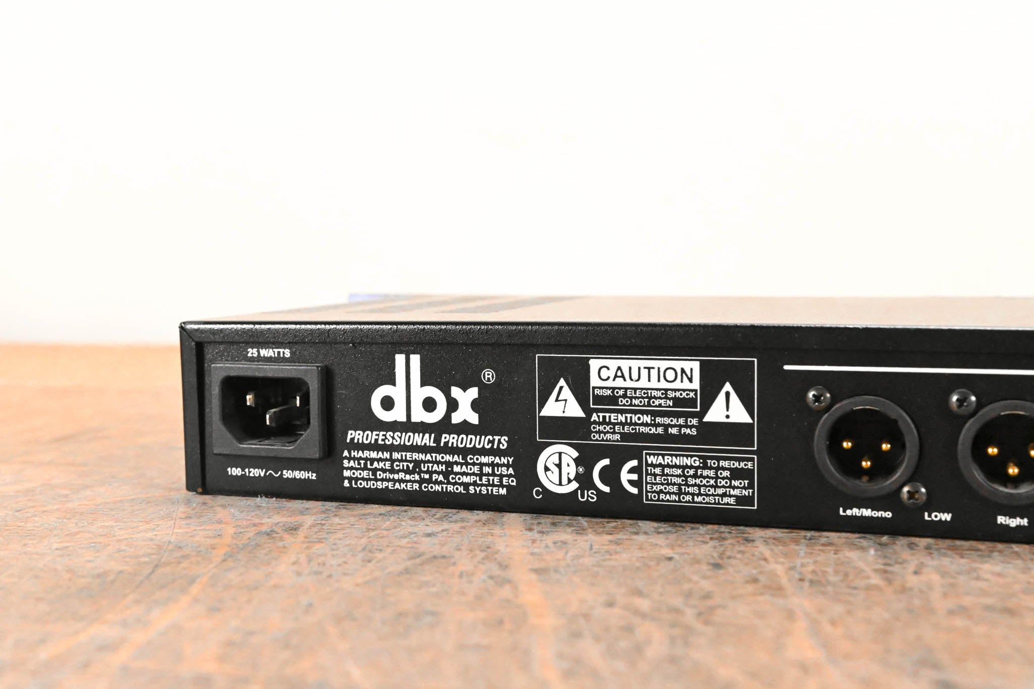 dbx DriveRack PA Complete Equalization and Loudspeaker Control System