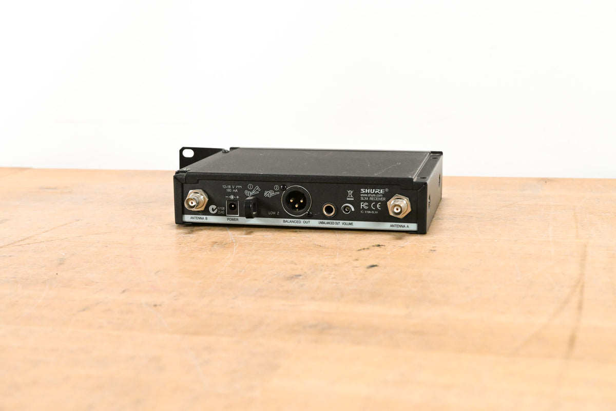 Shure SLX4 Wireless Receiver - H5 Band: 518-542 MHz (NO POWER SUPPLY)