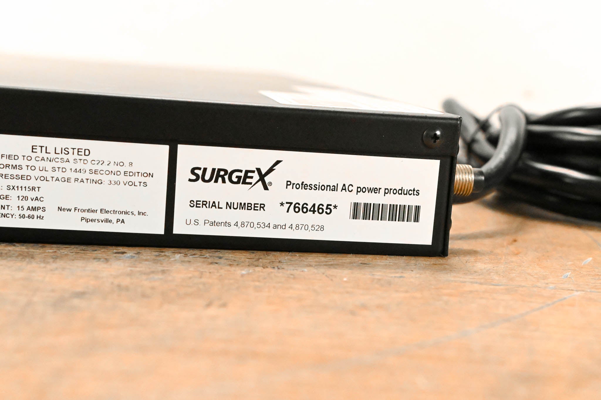 SurgeX SX1115-RT Surge Protector/ 15A Power Conditioner