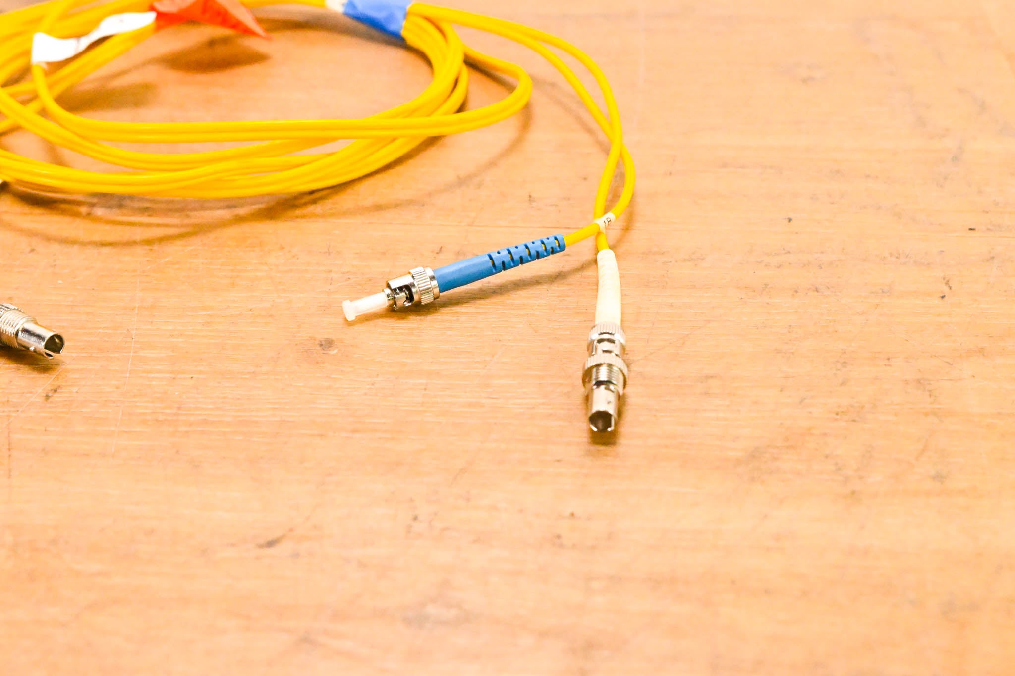 Corning ST-ST Single Mode Duplex Fiber Optic Patch Cable - 10'