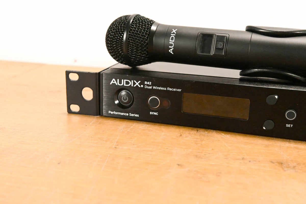 Audix AP42 OM2 Dual Handheld Wireless Mic System- A Band (NO PSU)