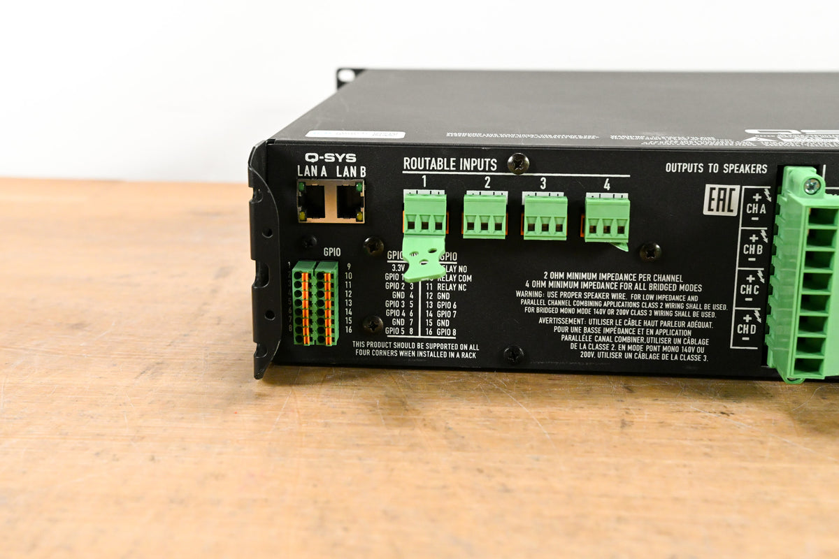 QSC CXD4.3Q 4-Channel Network Amplifier