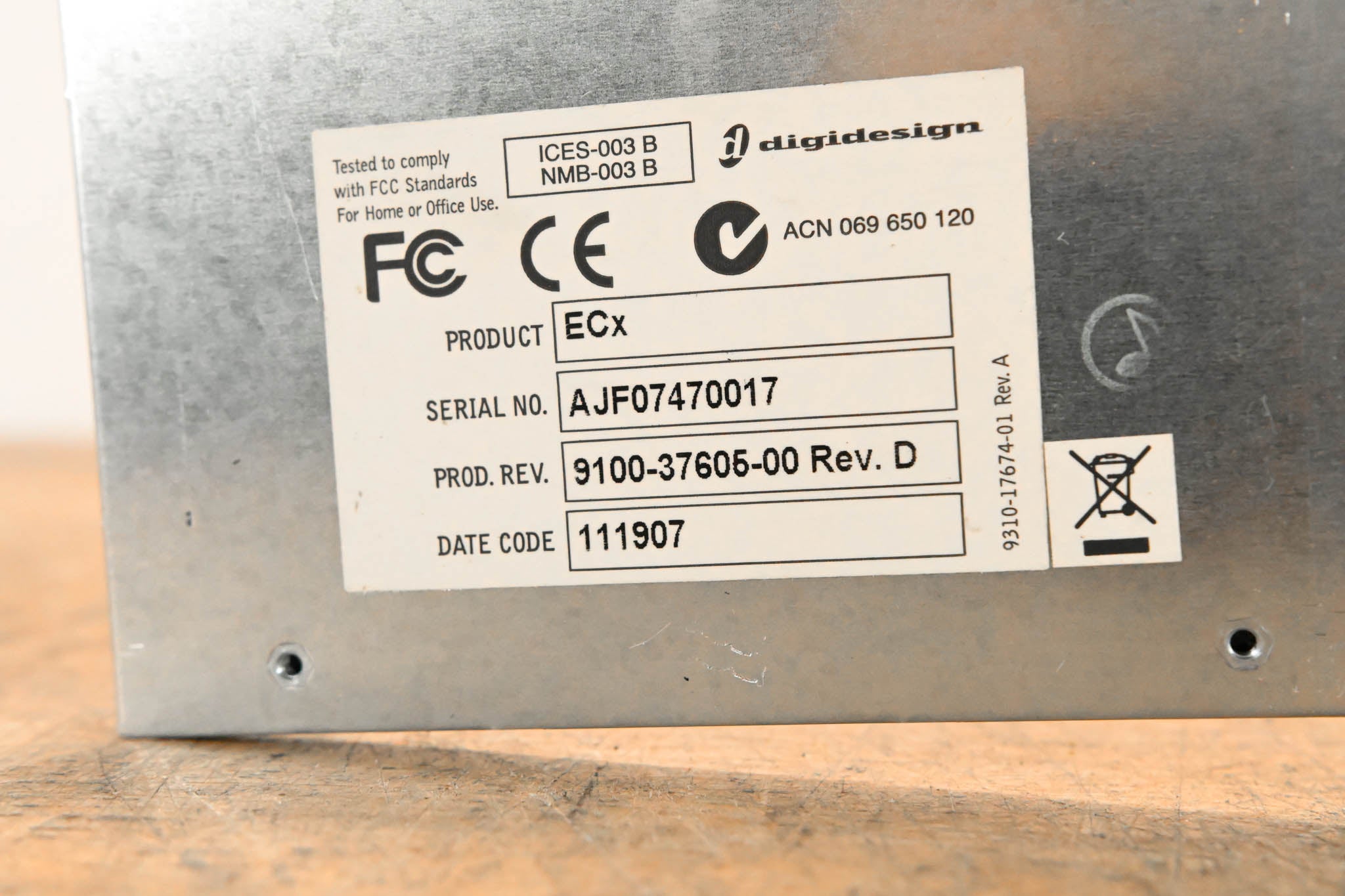 Digidesign ECx - Remote Control Ethernet Card