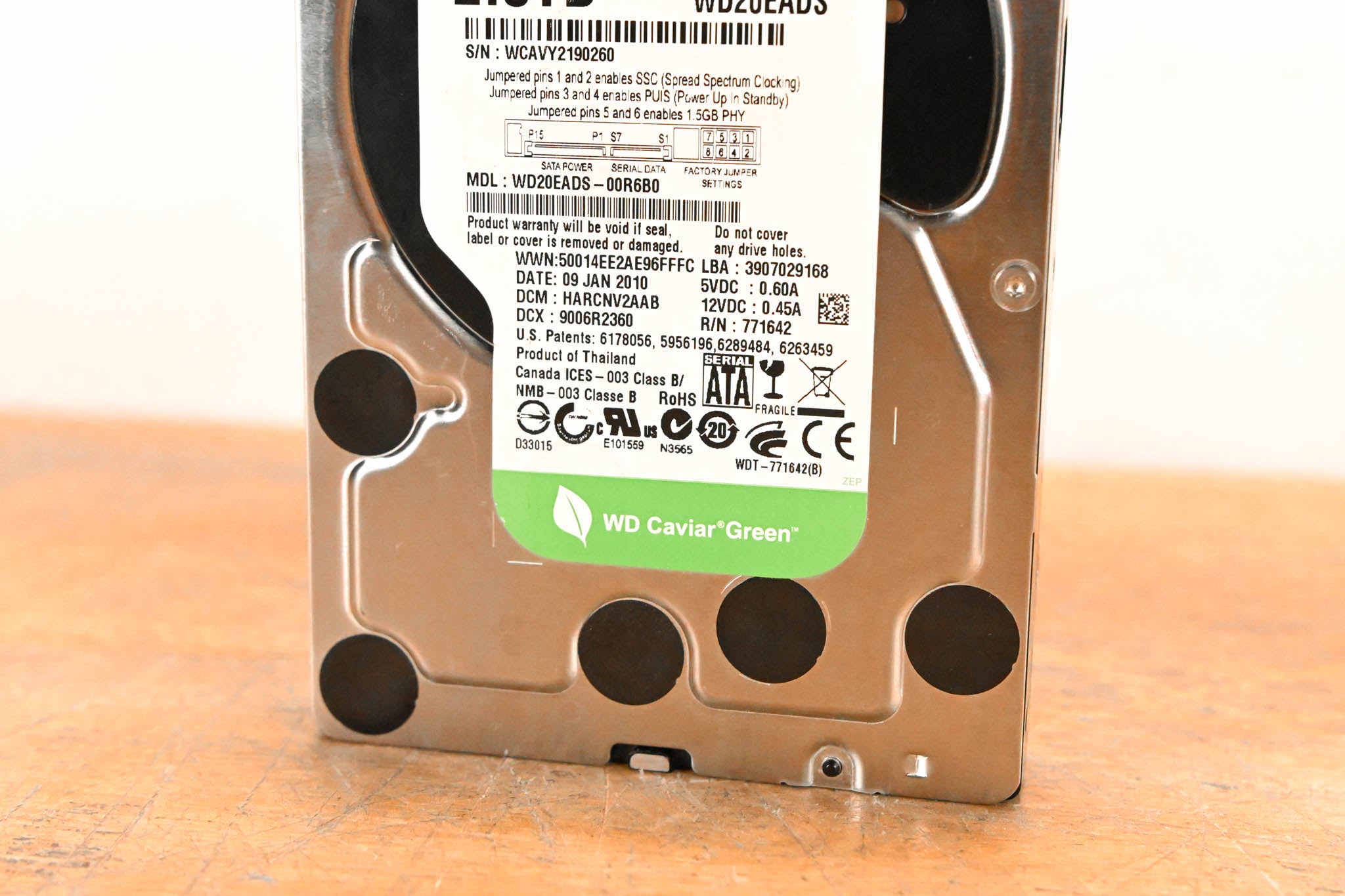 Western Digital WD20EADS 2 TB Internal Hard Drive