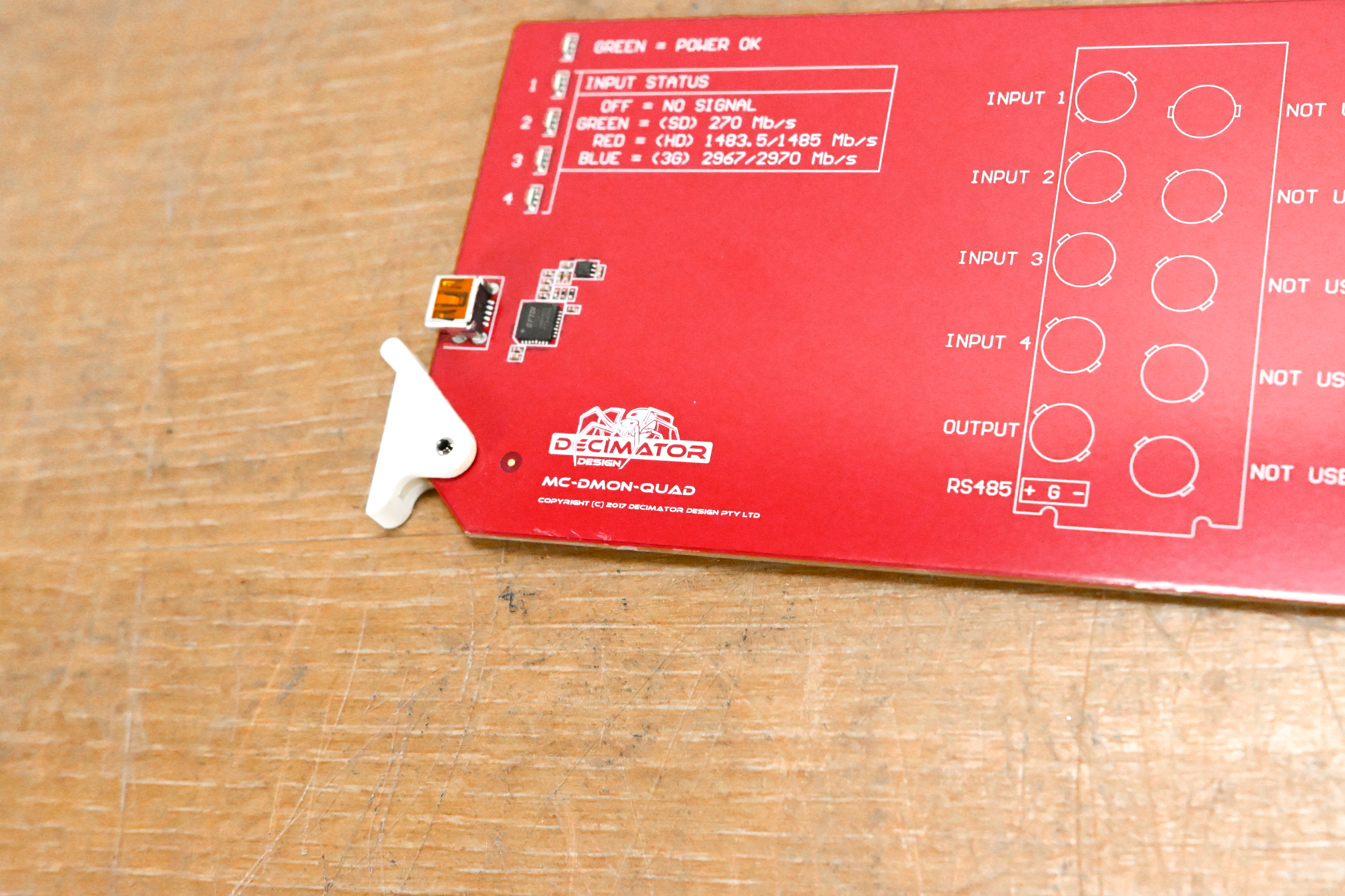 Decimator Design MC-DMON-QUAD 1 to 4 Channel (3G/HD/SD)-SDI MultiViewer