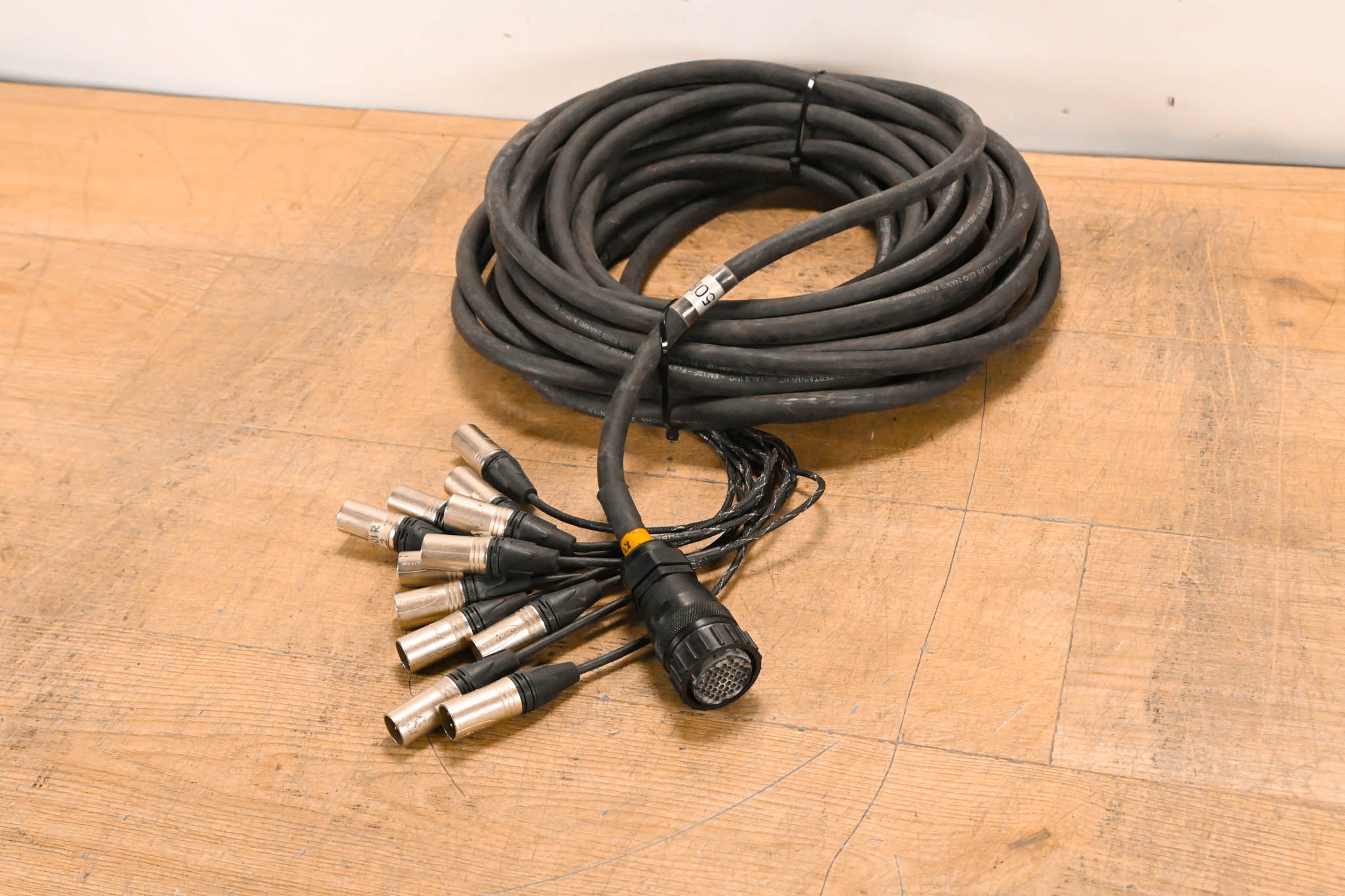 Unbranded DT-12 Female 37-Pin Connector to (12x)XLRM Cable - 50ft