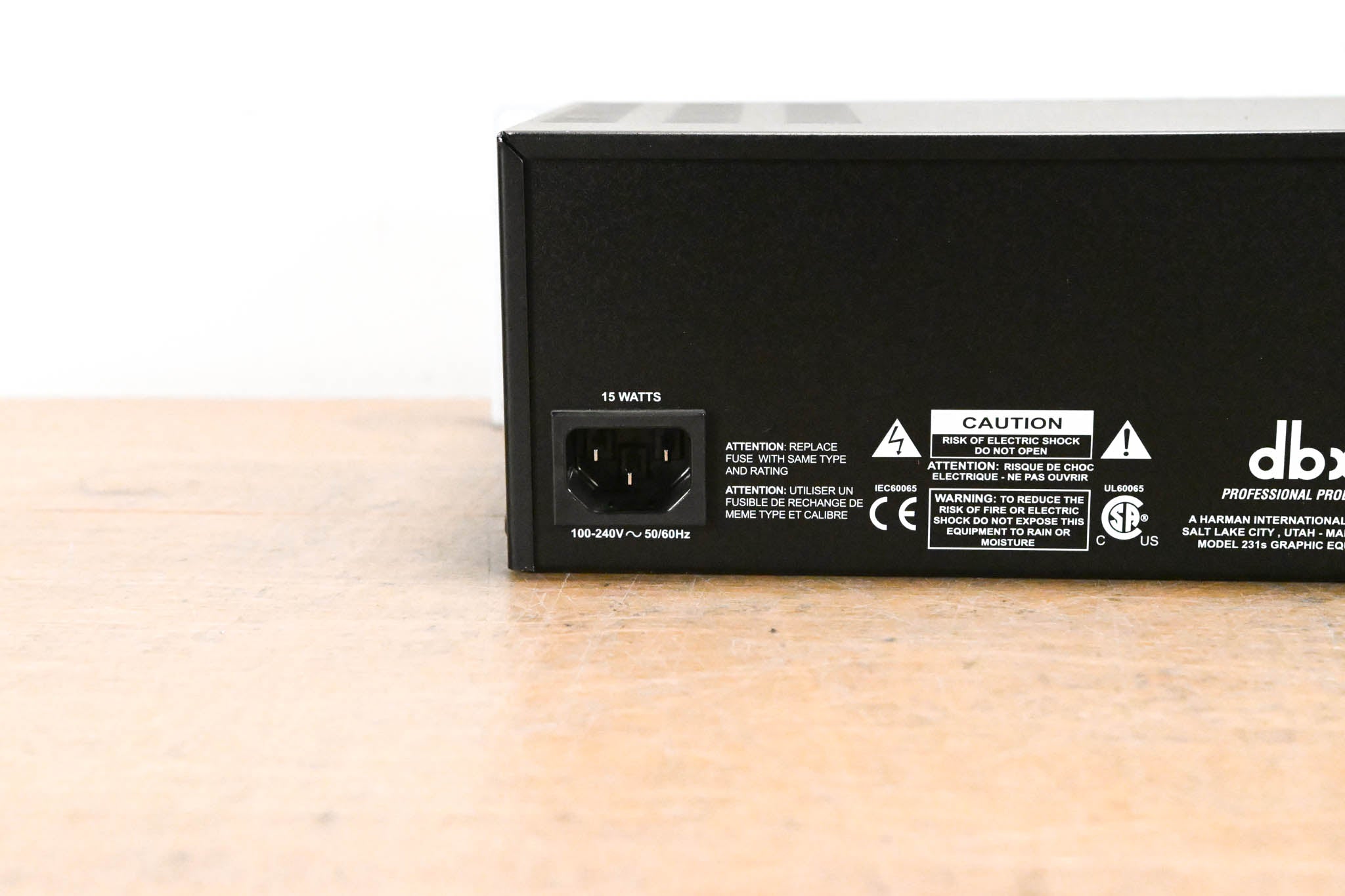 dbx 231s Two-Channel 31-Band Equalizer