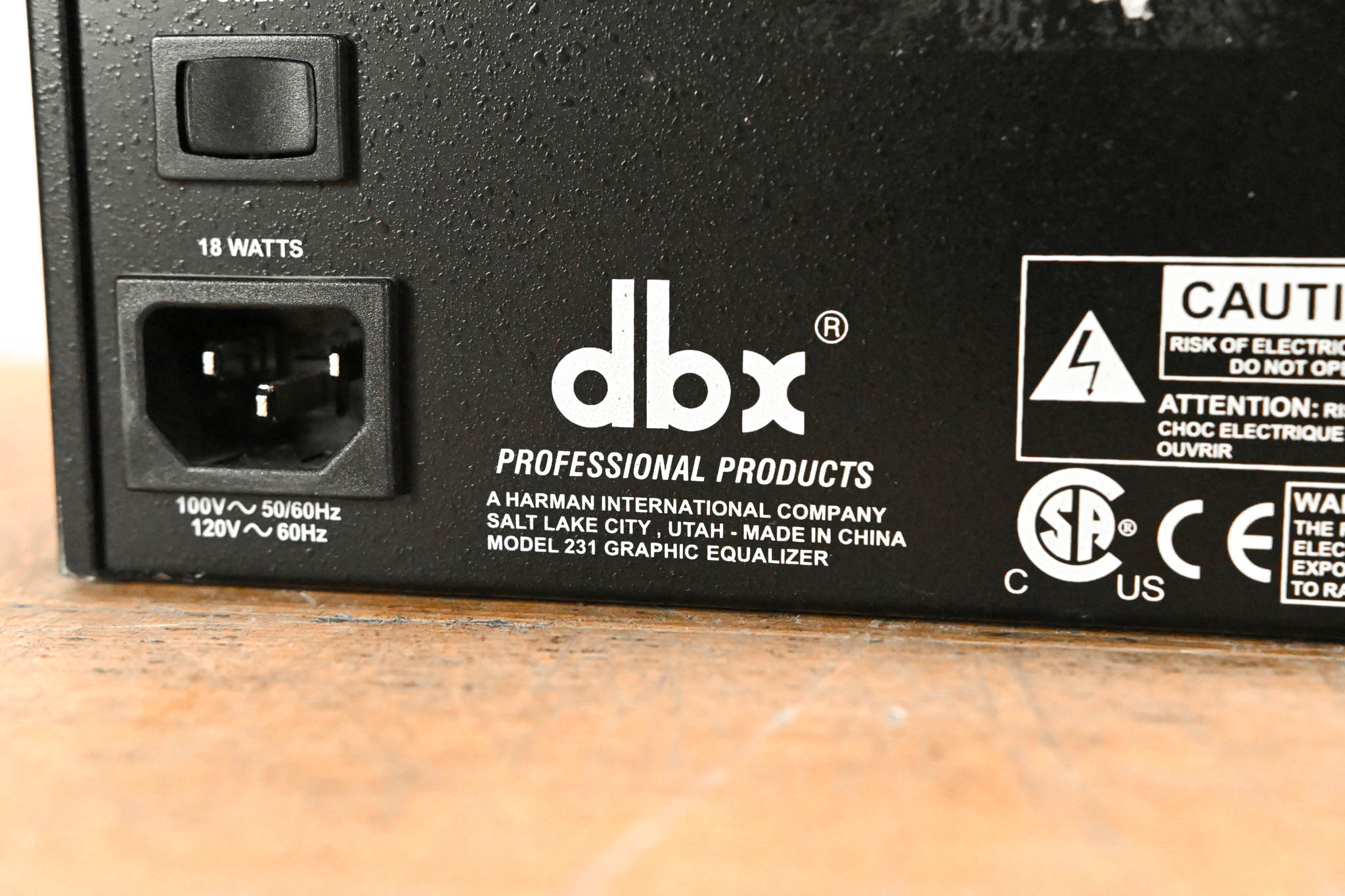 dbx 231 Dual-Channel 31-Band Graphic Equalizer