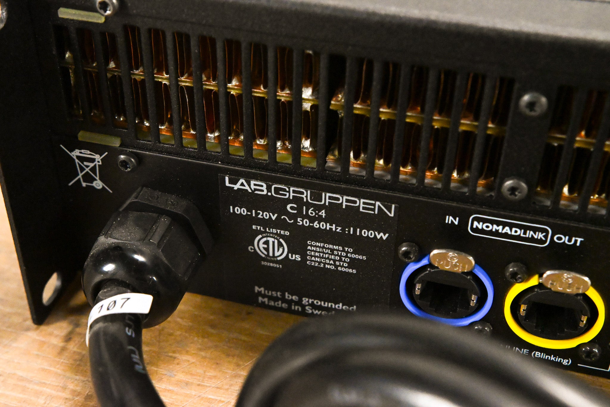 Lab Gruppen C 16:4 1600W Four-Channel Power Amplifier