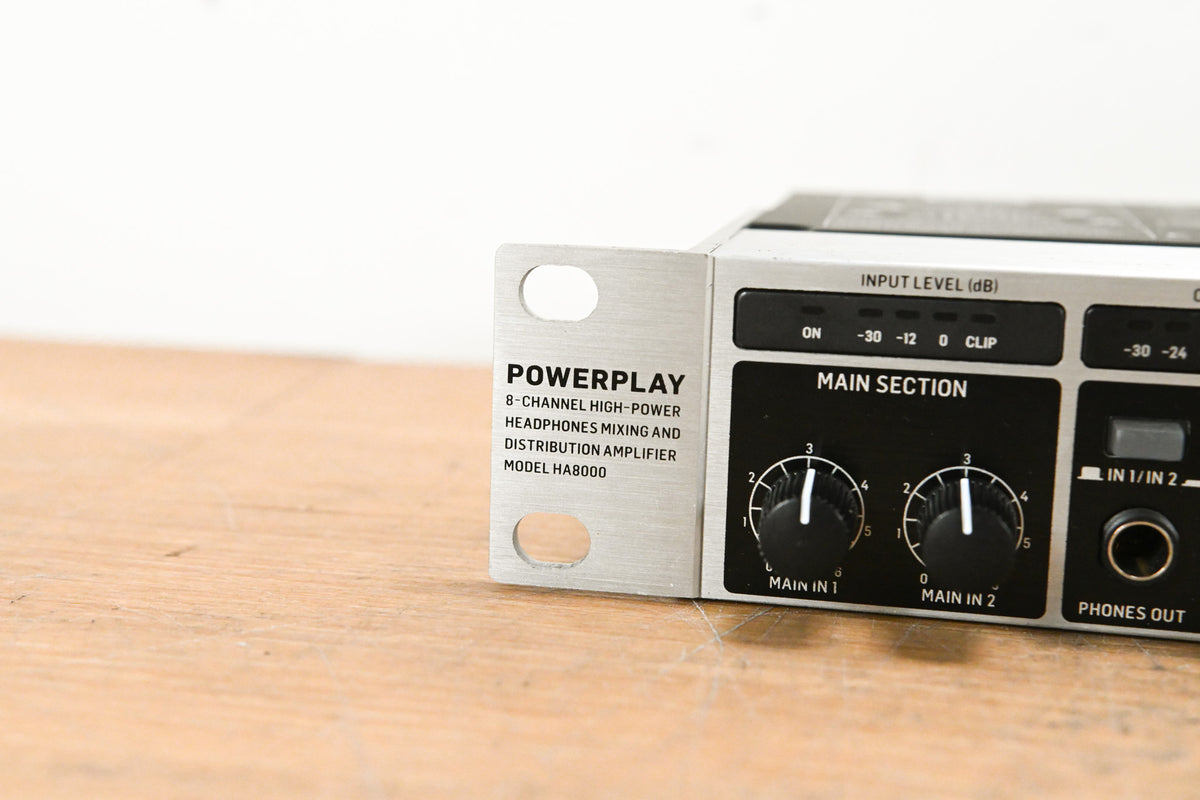 Behringer POWERPLAY HA8000 8-CH Headphone Mixing/Distribution Amplifier